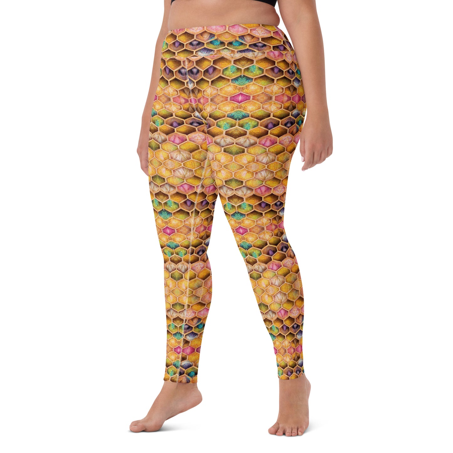 Rainbow Hive Radiance Yoga Leggings