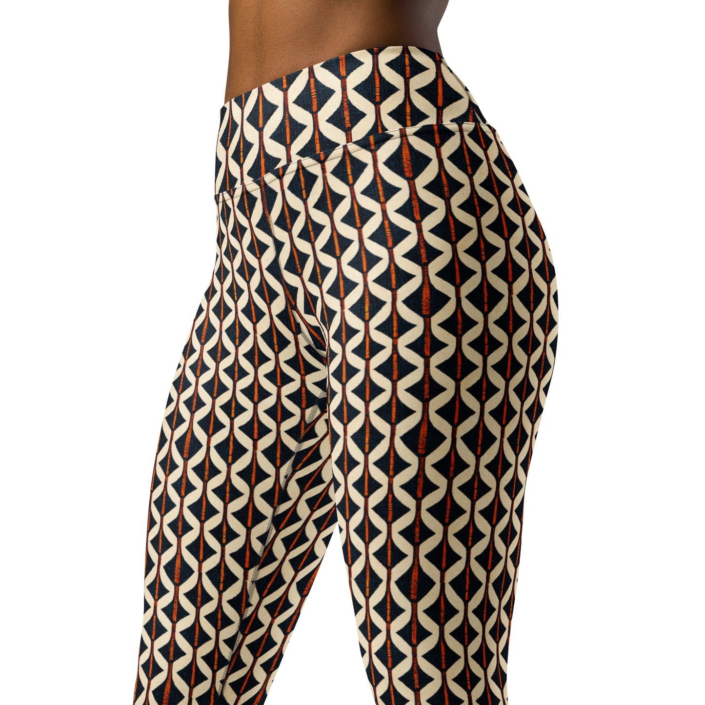 Tribal Tones In Harmony Yoga Leggings