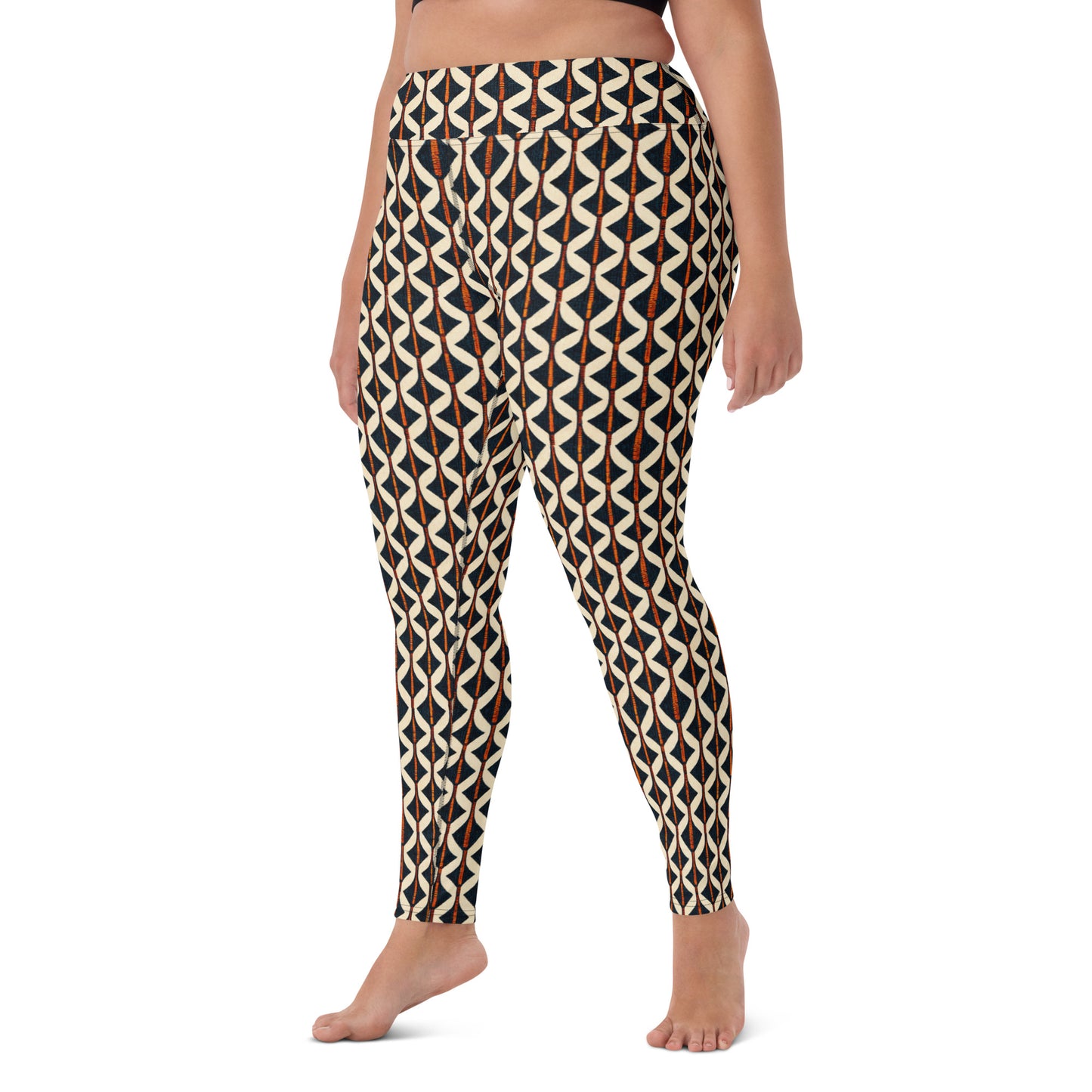 Tribal Tones In Harmony Yoga Leggings