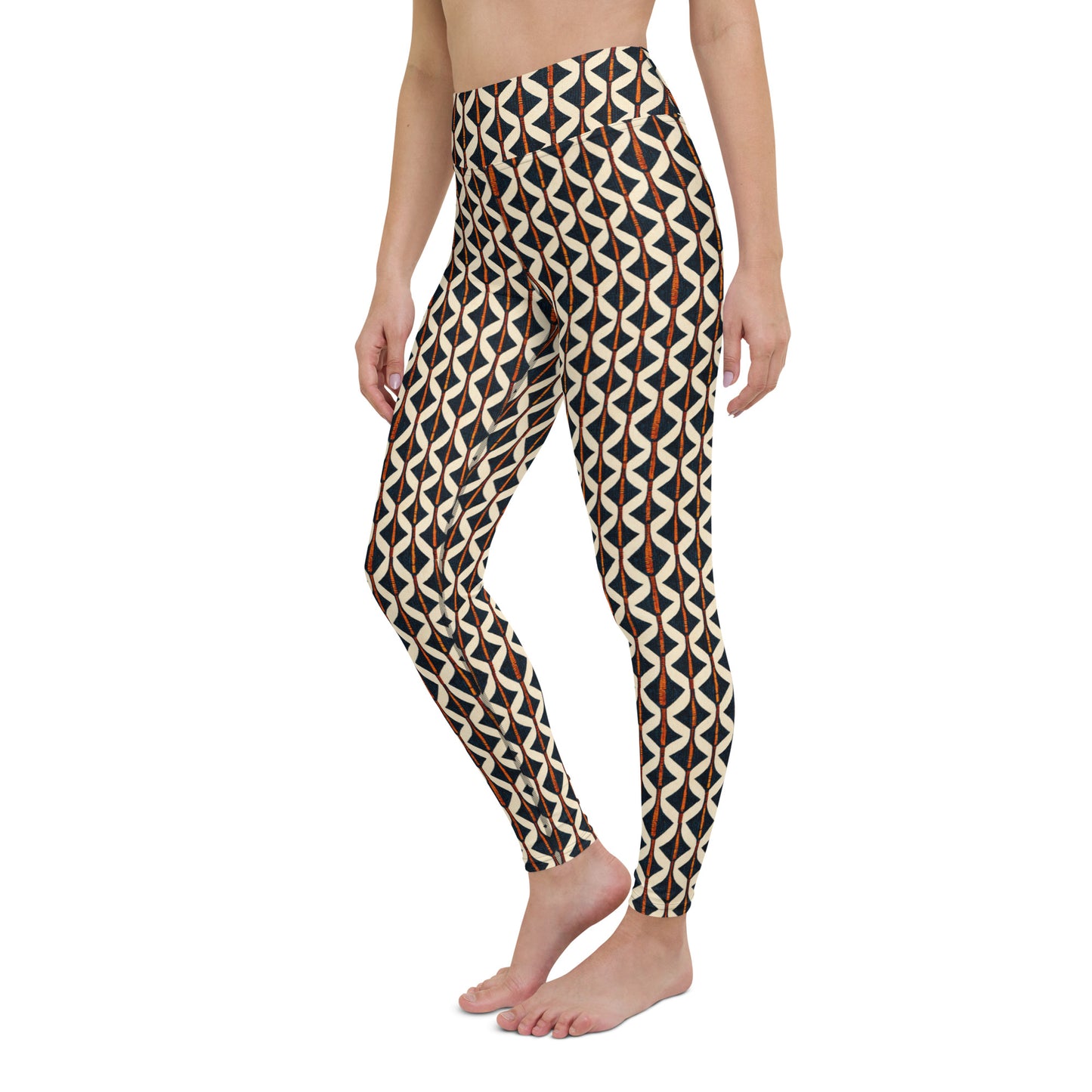 Tribal Tones In Harmony Yoga Leggings