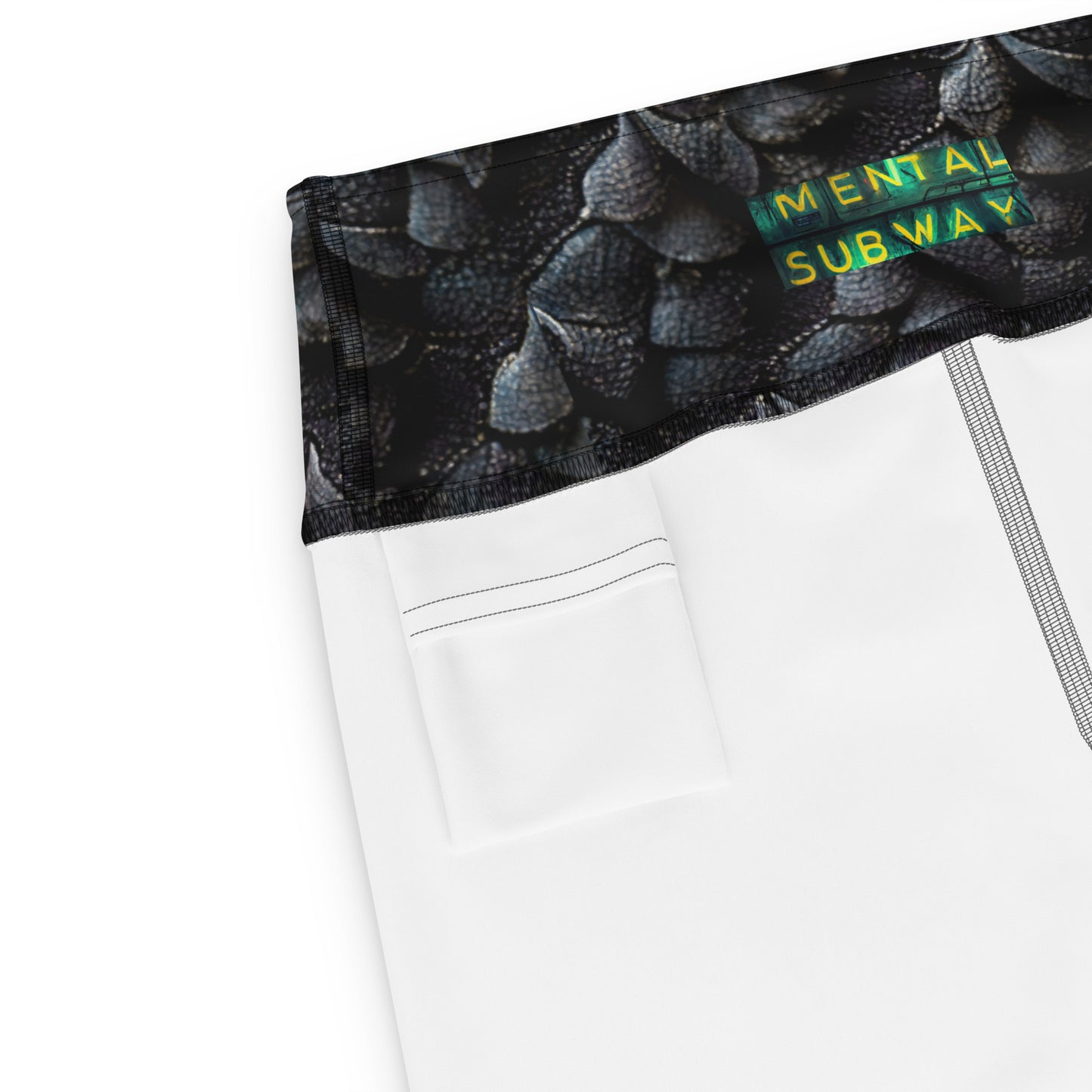 Onyxxor, the Cliff Sentinel Dragon Yoga Leggings