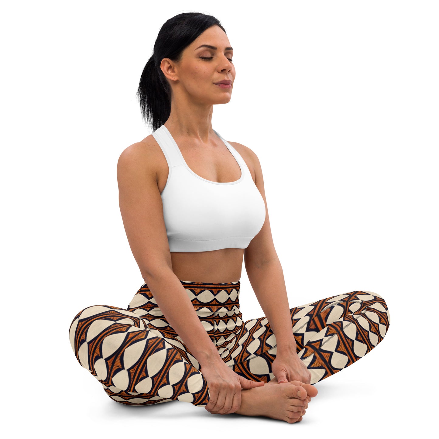 Kilimanjaro Creamsicle Yoga Leggings