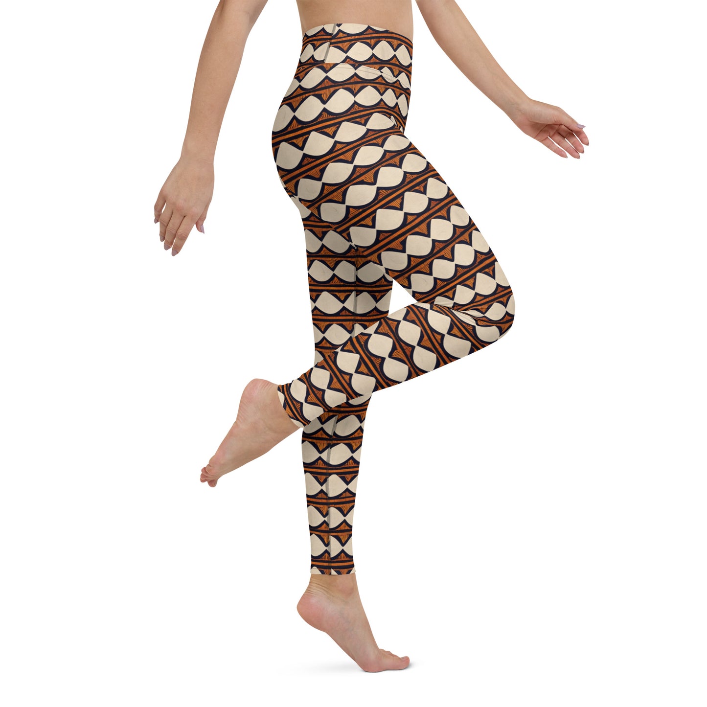 Kilimanjaro Creamsicle Yoga Leggings