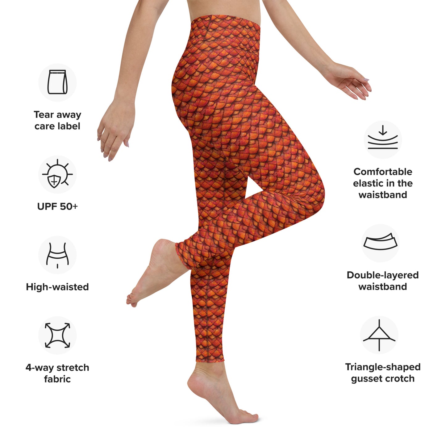 Kurtalor, the Infernal Sentinel of Joy and Peace Yoga Leggings