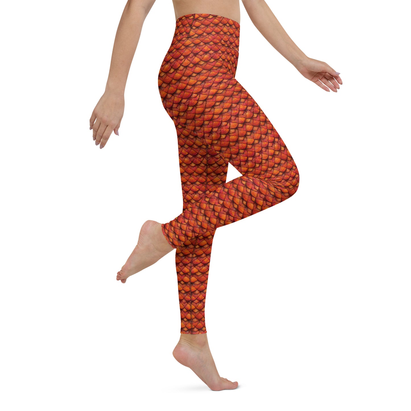 Kurtalor, the Infernal Sentinel of Joy and Peace Yoga Leggings