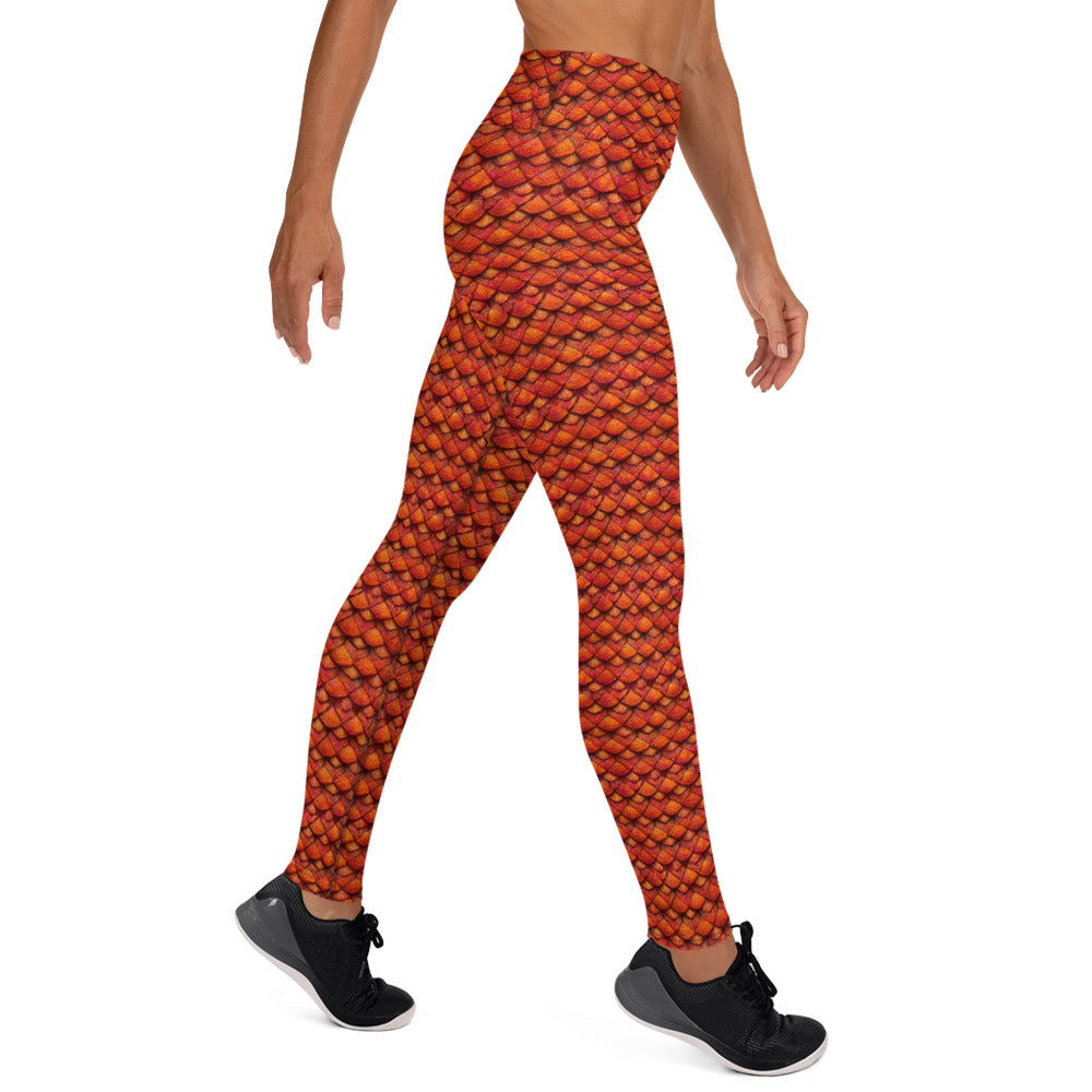 Kurtalor, the Infernal Sentinel of Joy and Peace Yoga Leggings