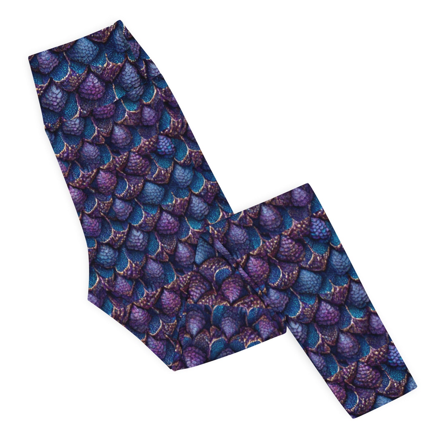 Luminosa, the Radiant Amethyst Drakon Yoga Leggings