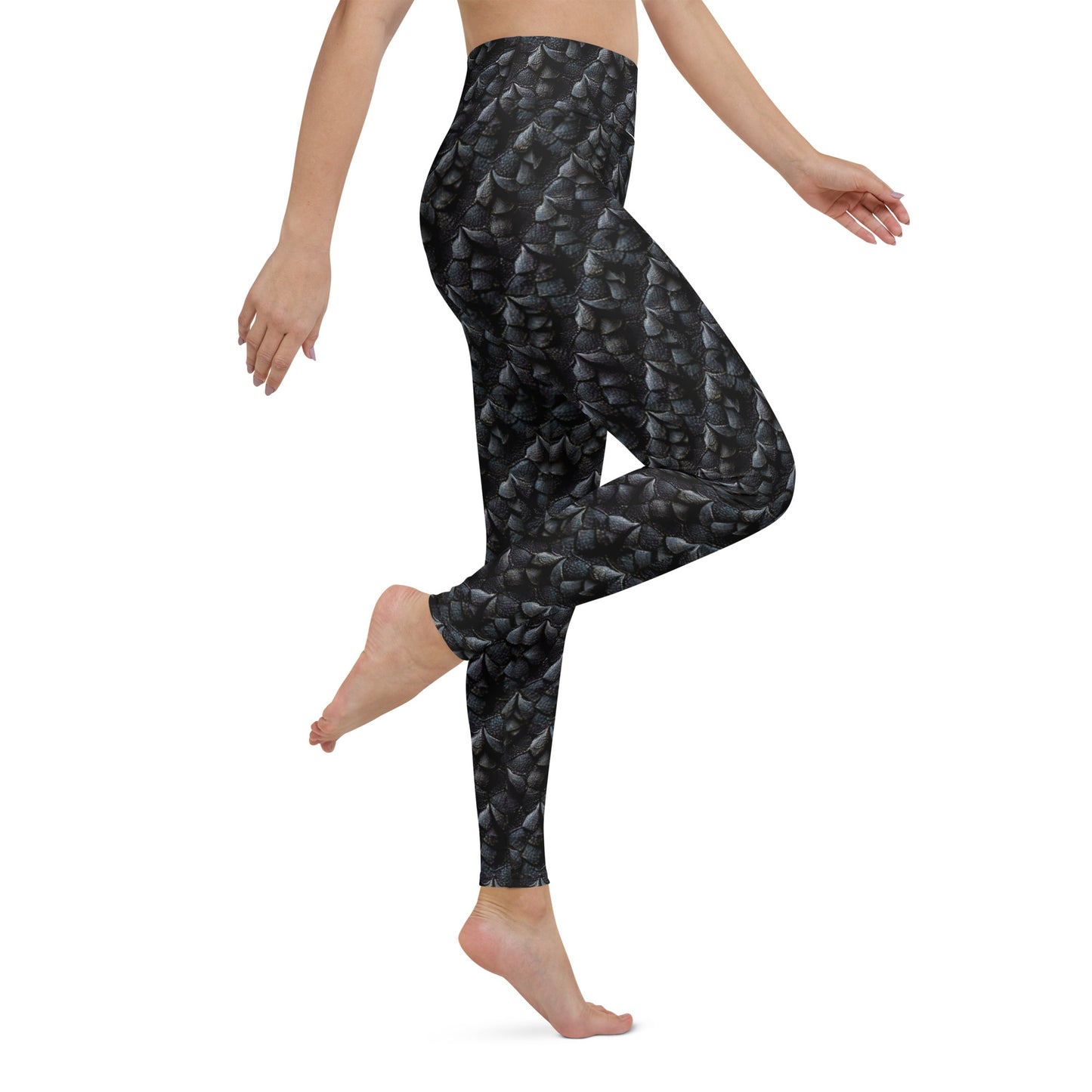 Onyxxor, the Cliff Sentinel Dragon Yoga Leggings