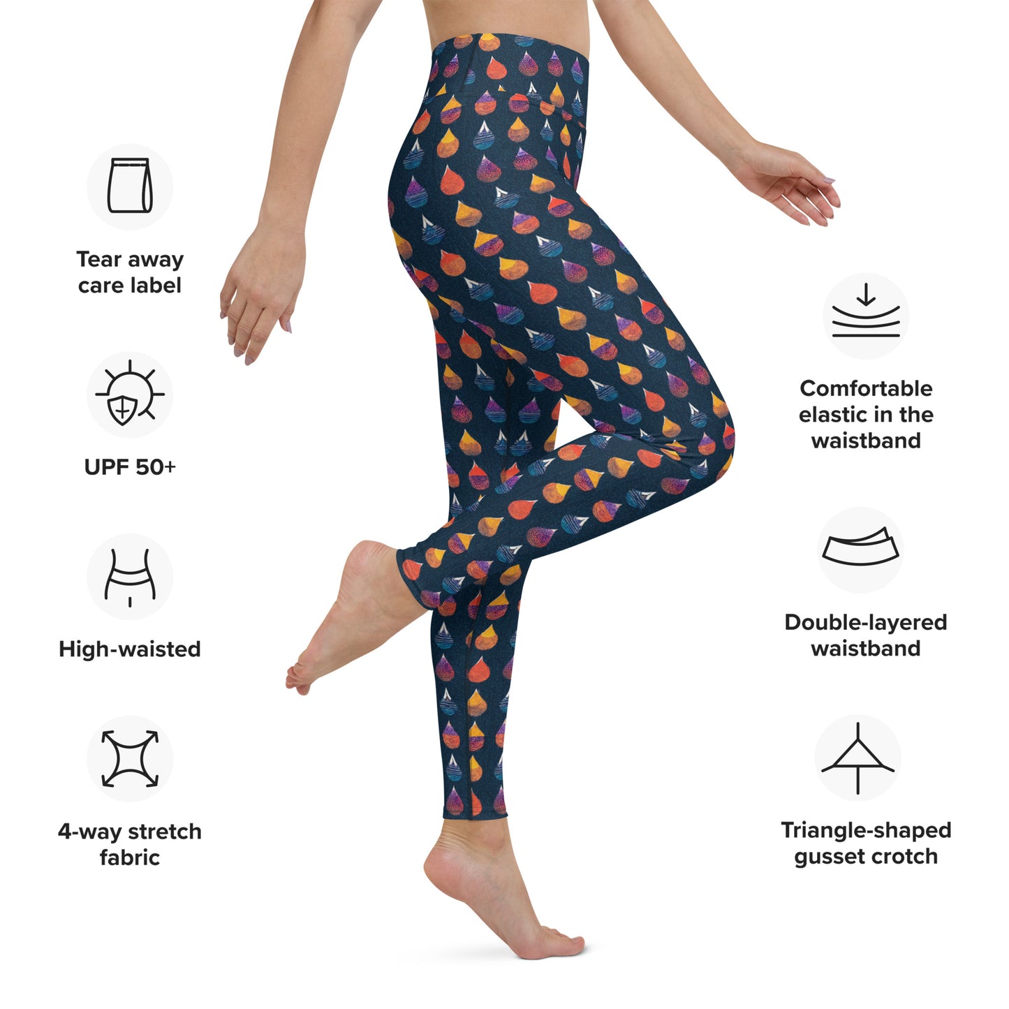 Prismatic Precipitation Yoga Leggings