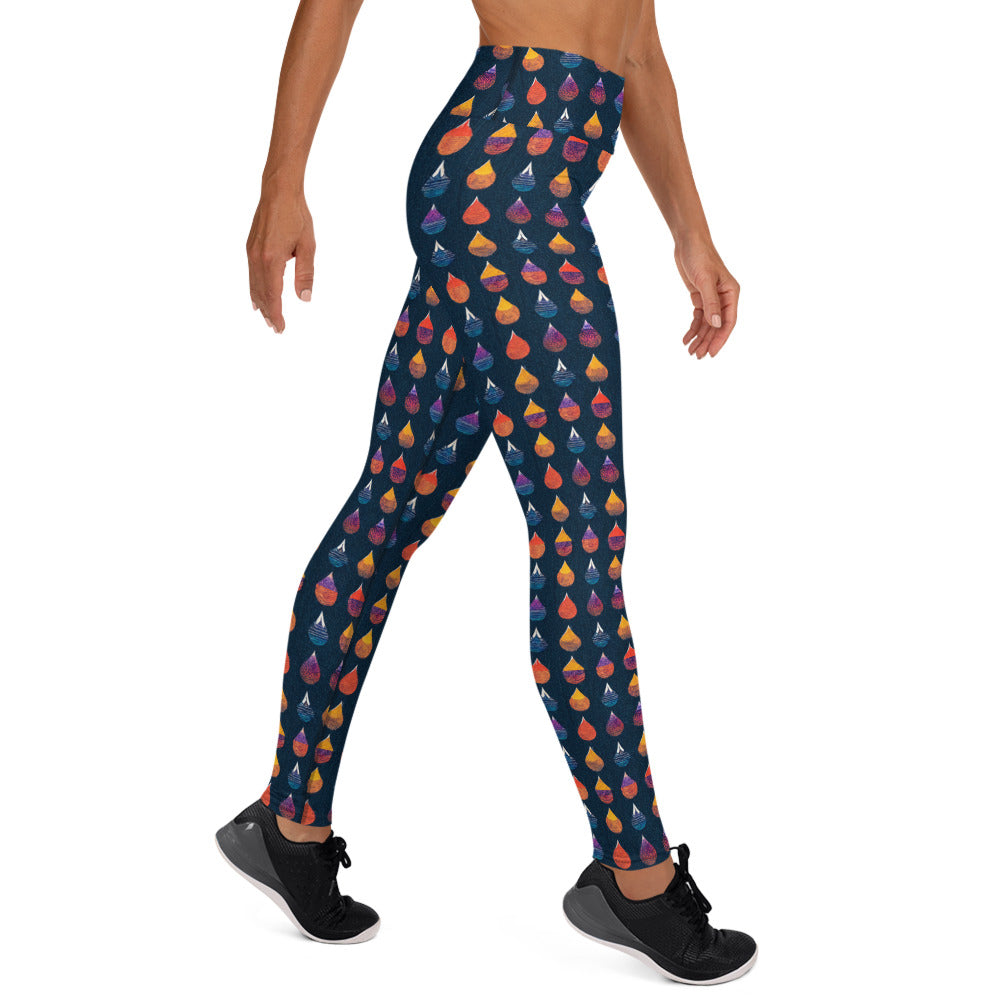 Prismatic Precipitation Yoga Leggings