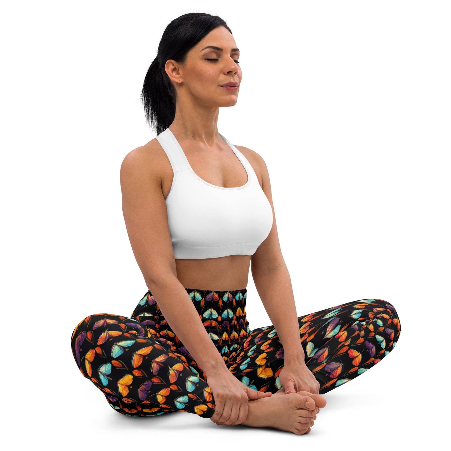 Quilted Wings Yoga Leggings