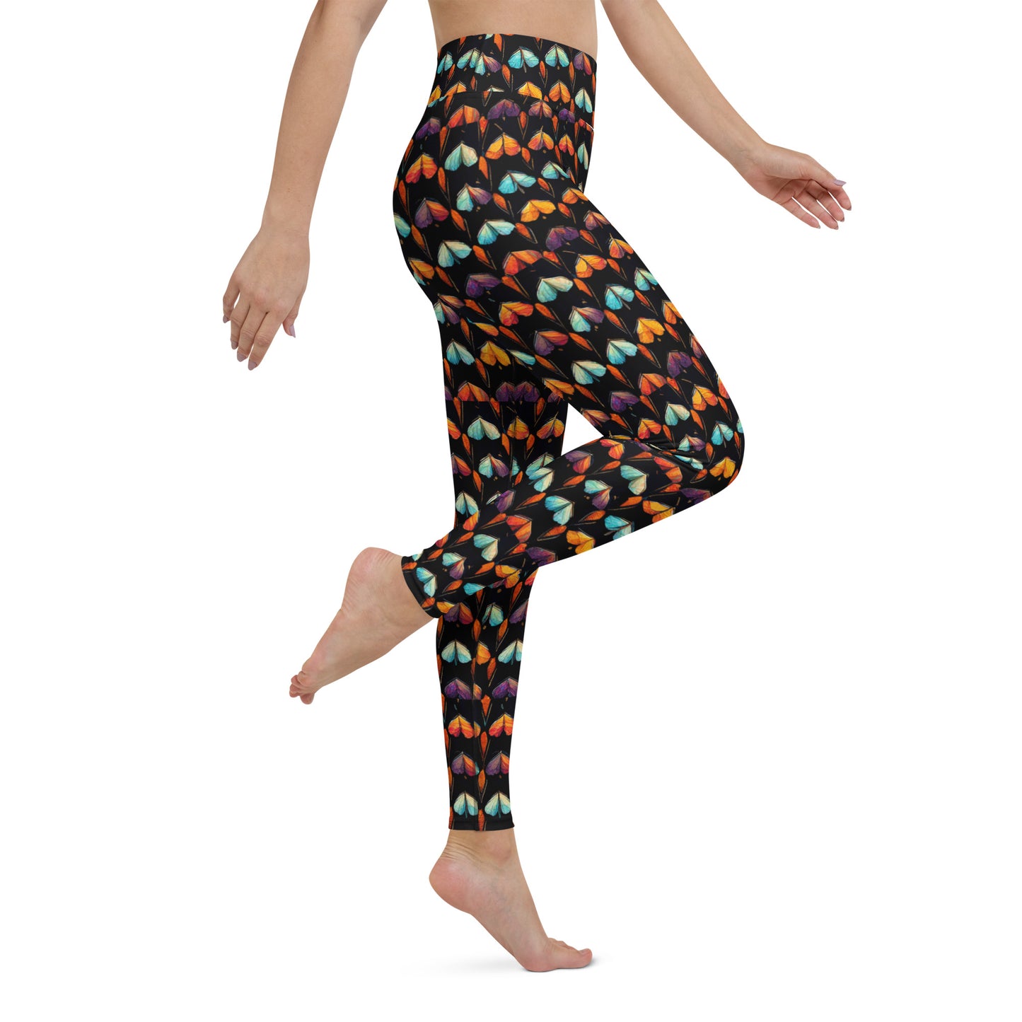 Quilted Wings Yoga Leggings