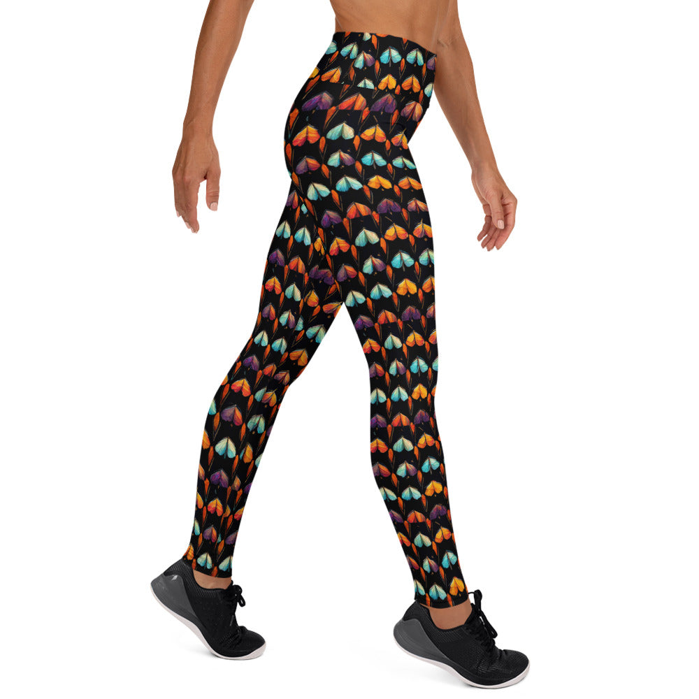 Quilted Wings Yoga Leggings