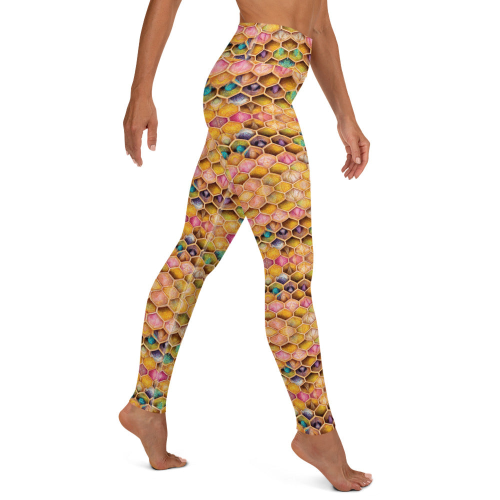 Rainbow Hive Radiance Yoga Leggings