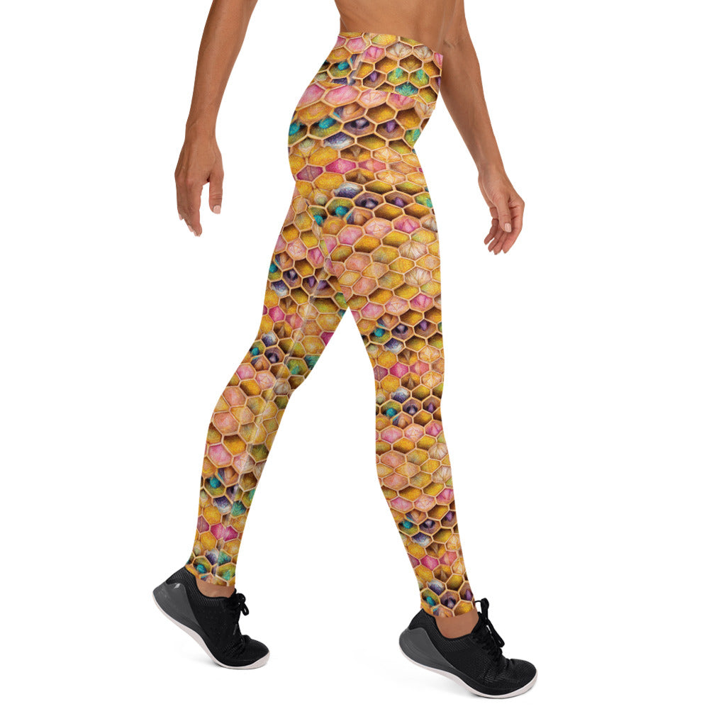 Rainbow Hive Radiance Yoga Leggings