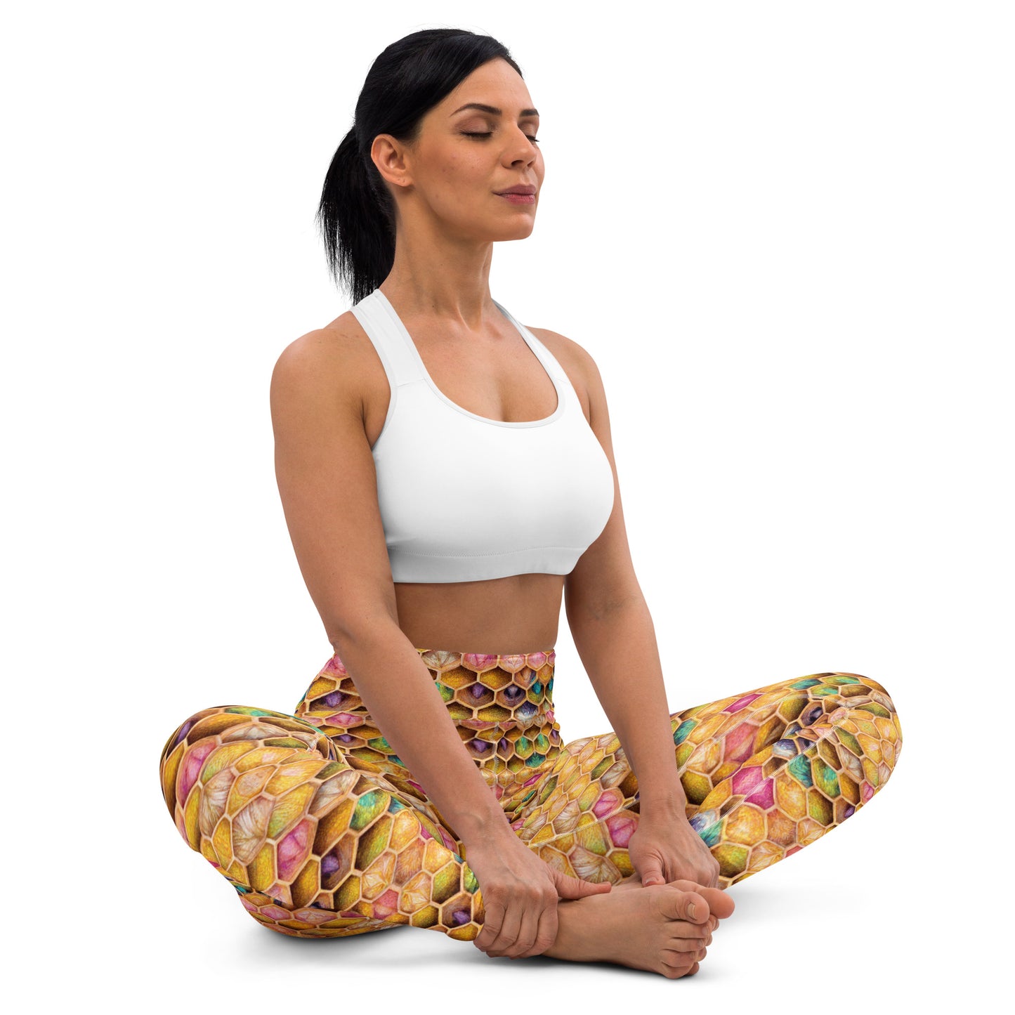 Rainbow Hive Radiance Yoga Leggings