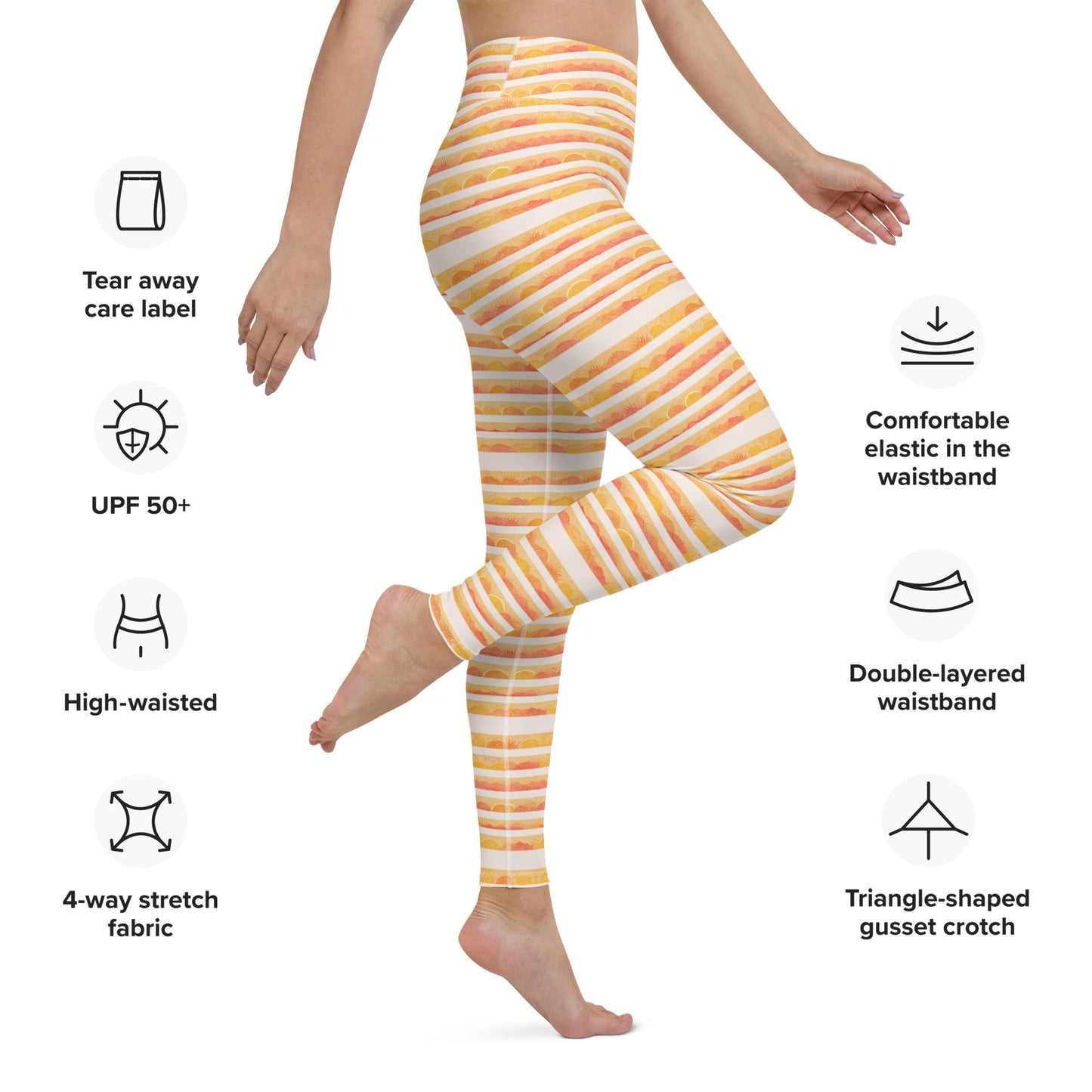 Rising Sun Yoga Leggings