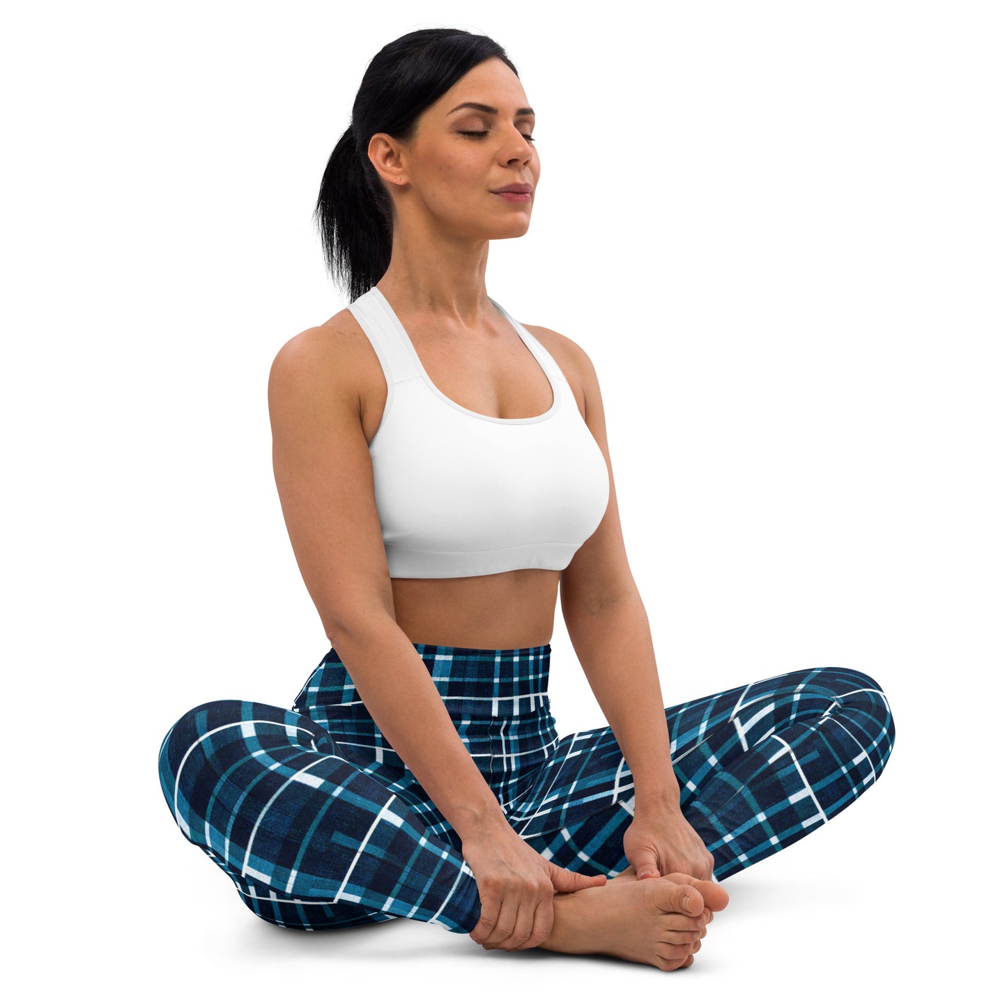 Royal Blue Scottish Heritage Yoga Leggings