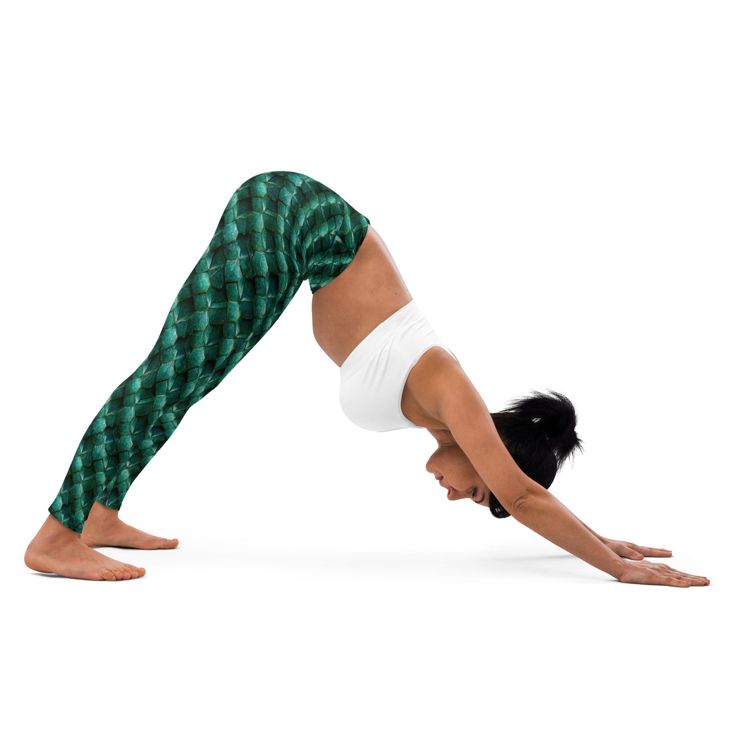 Emeralda the Great Forest Dragon Yoga Leggings