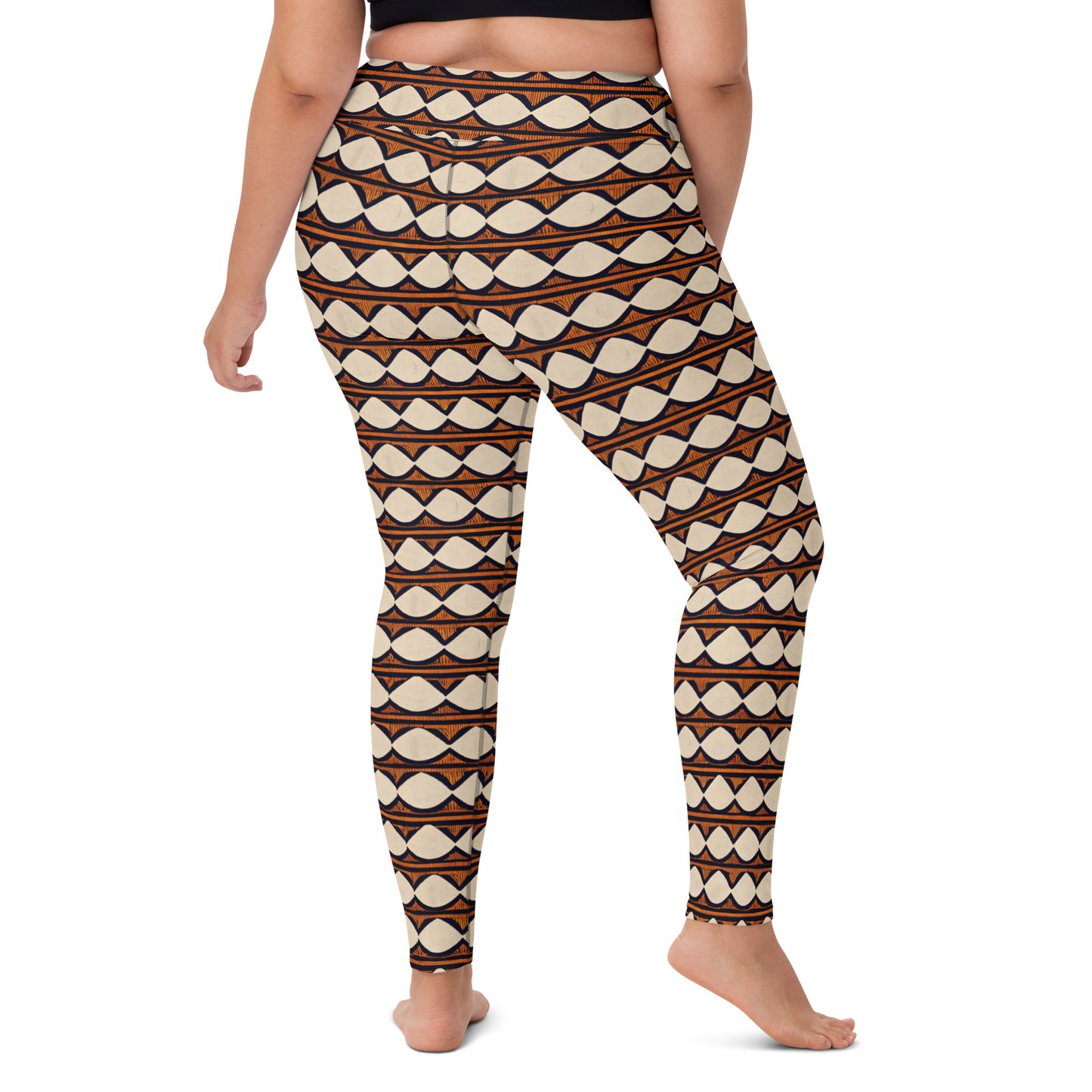 Kilimanjaro Creamsicle Yoga Leggings