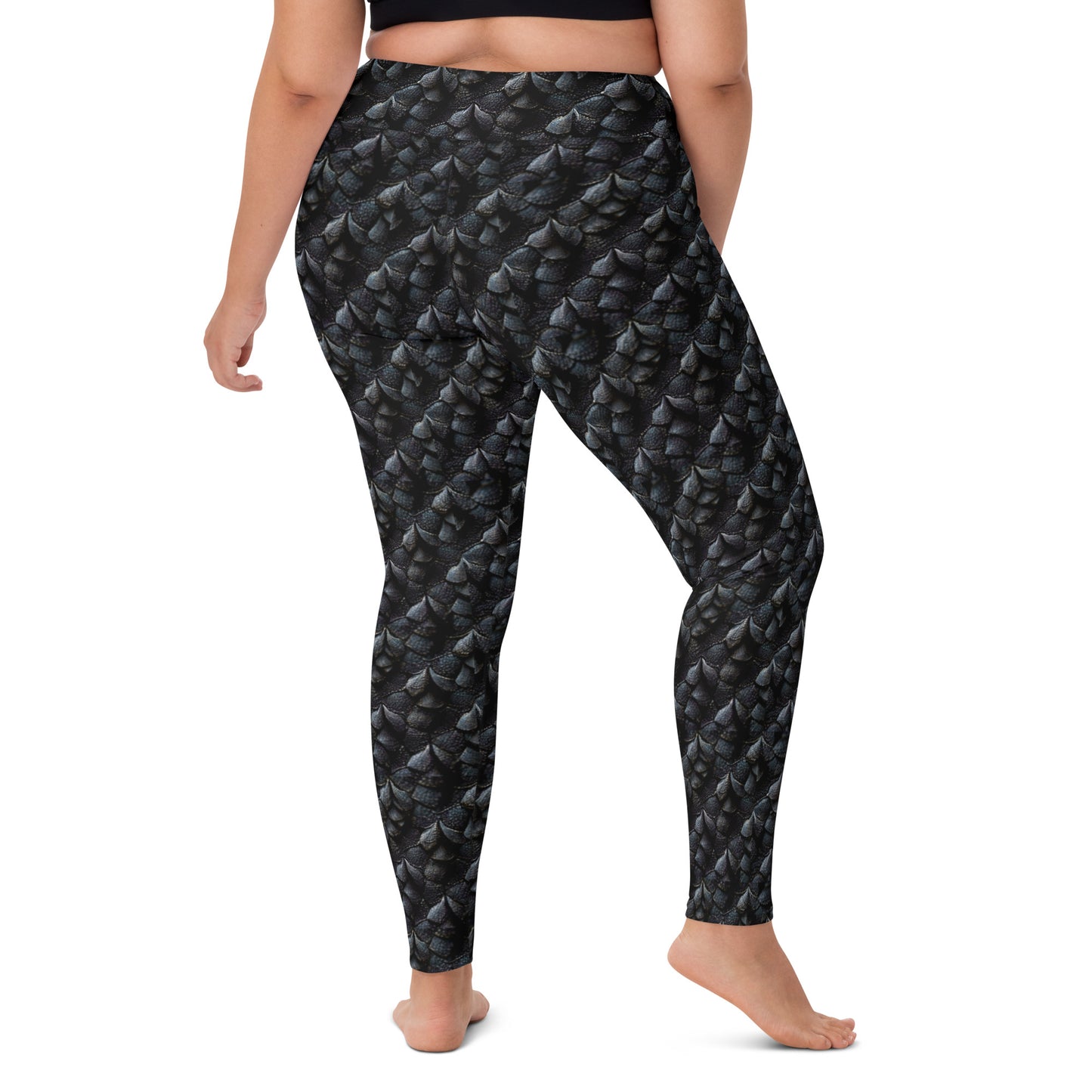Onyxxor, the Cliff Sentinel Dragon Yoga Leggings