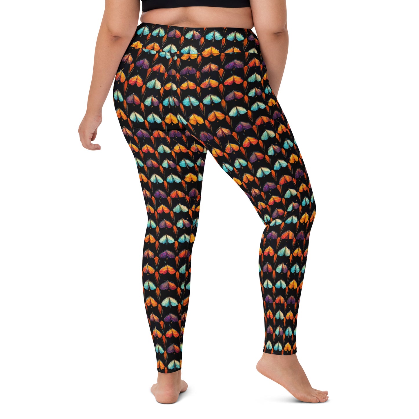 Quilted Wings Yoga Leggings