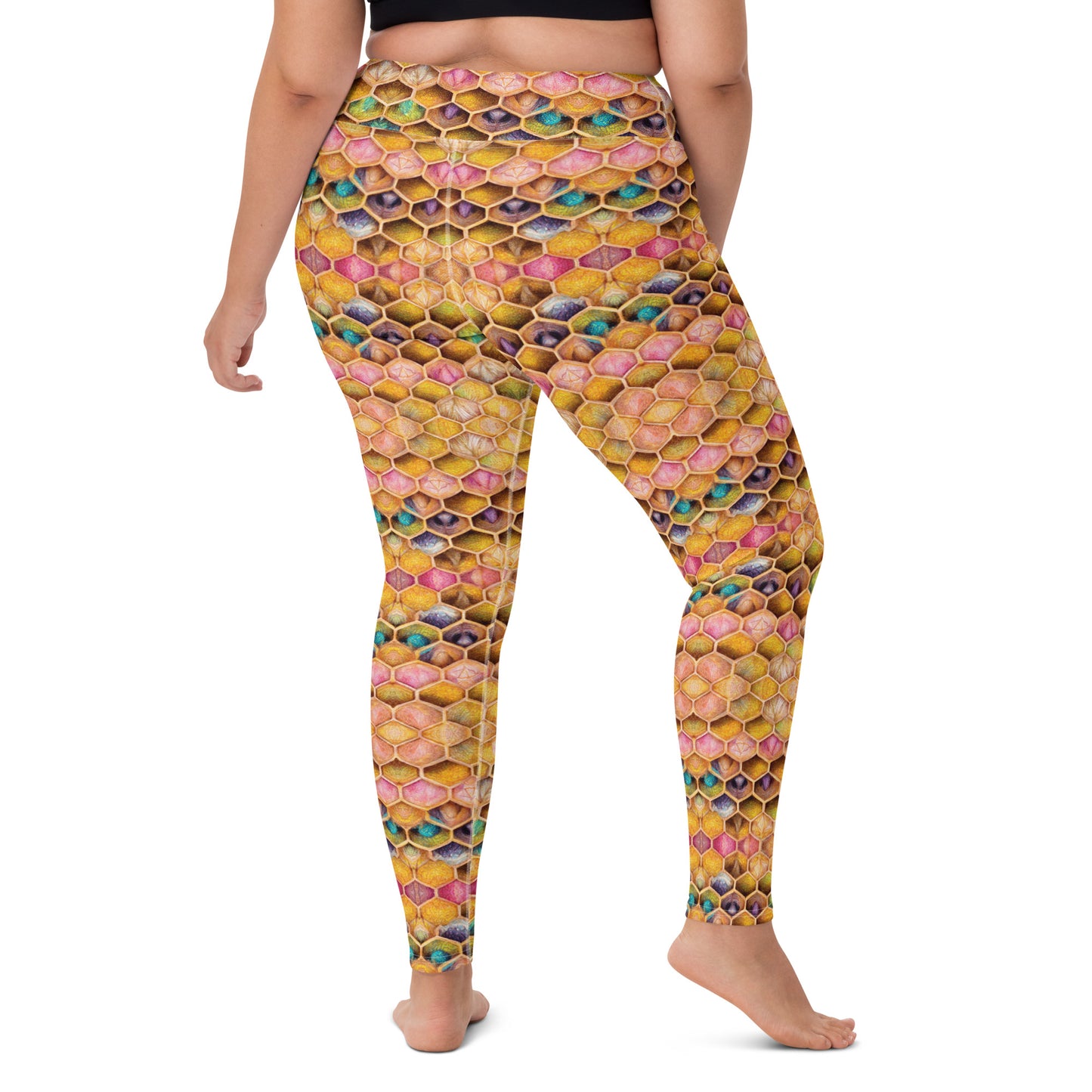 Rainbow Hive Radiance Yoga Leggings