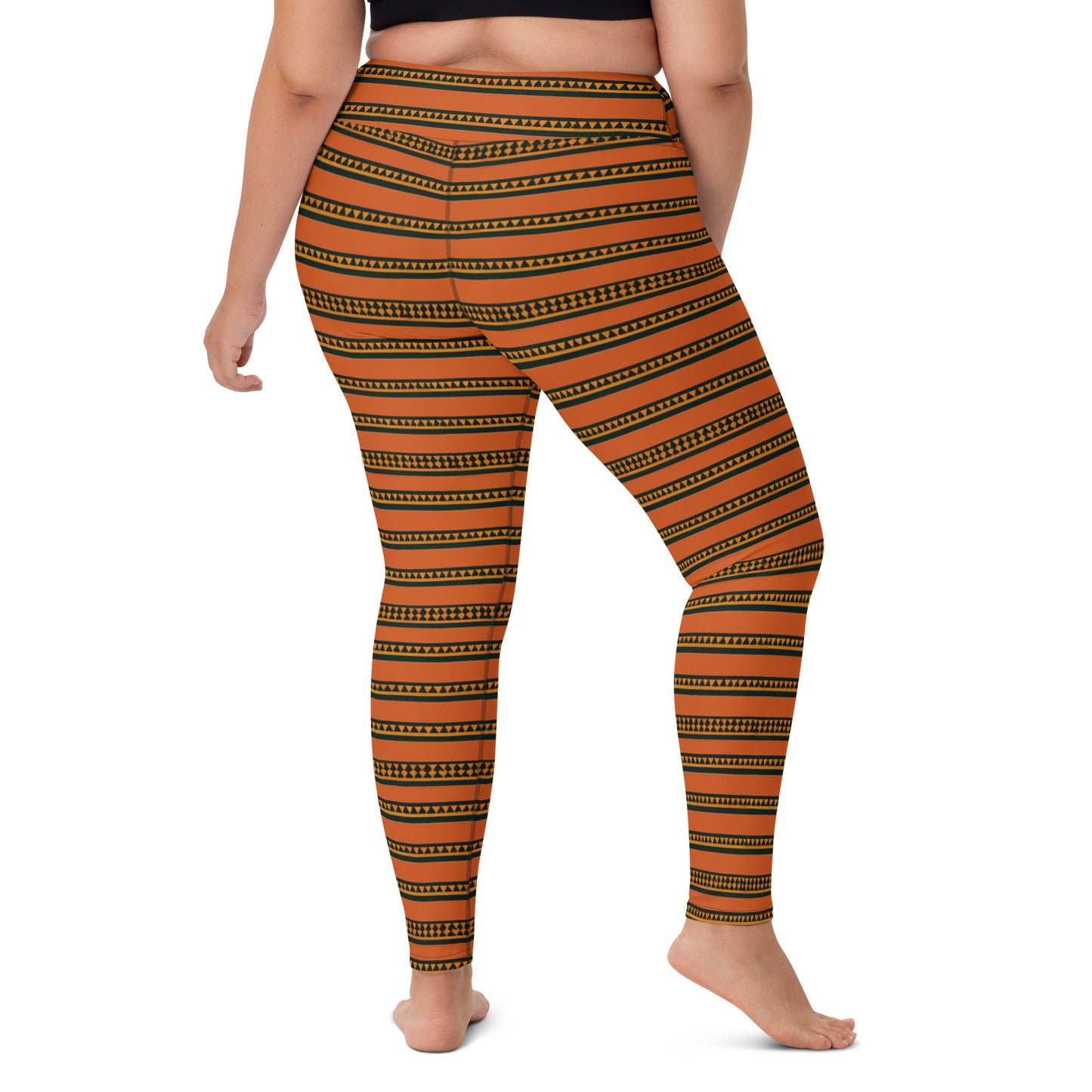 Timbuktu Tangerine Tapestry Yoga Leggings