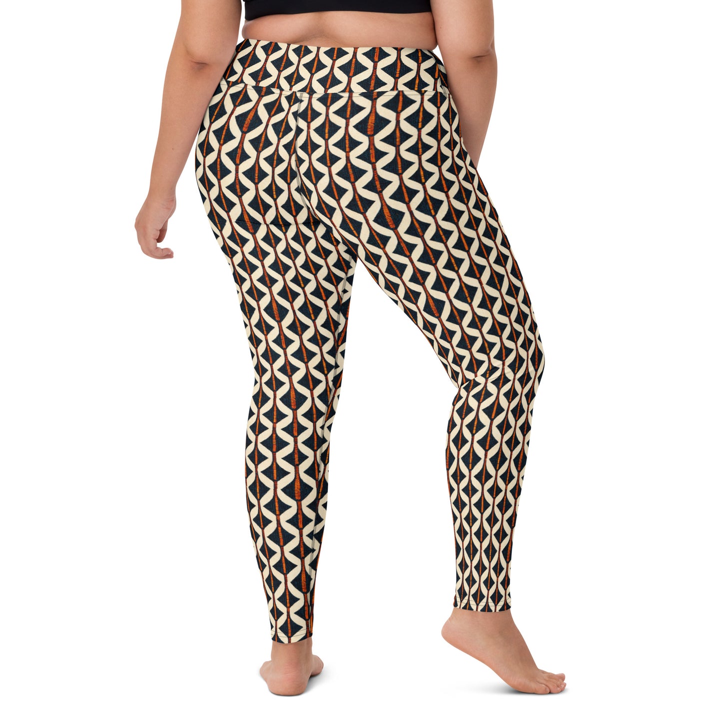 Tribal Tones In Harmony Yoga Leggings