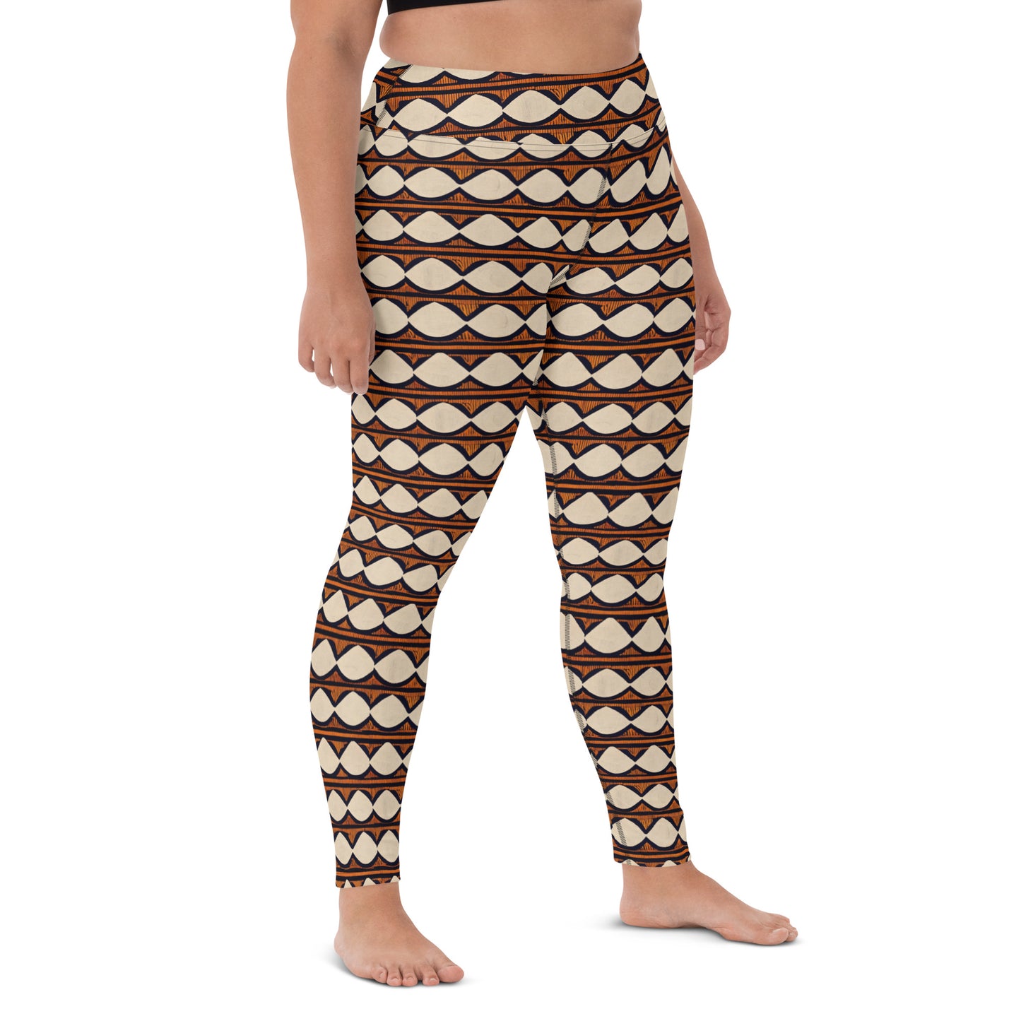 Kilimanjaro Creamsicle Yoga Leggings