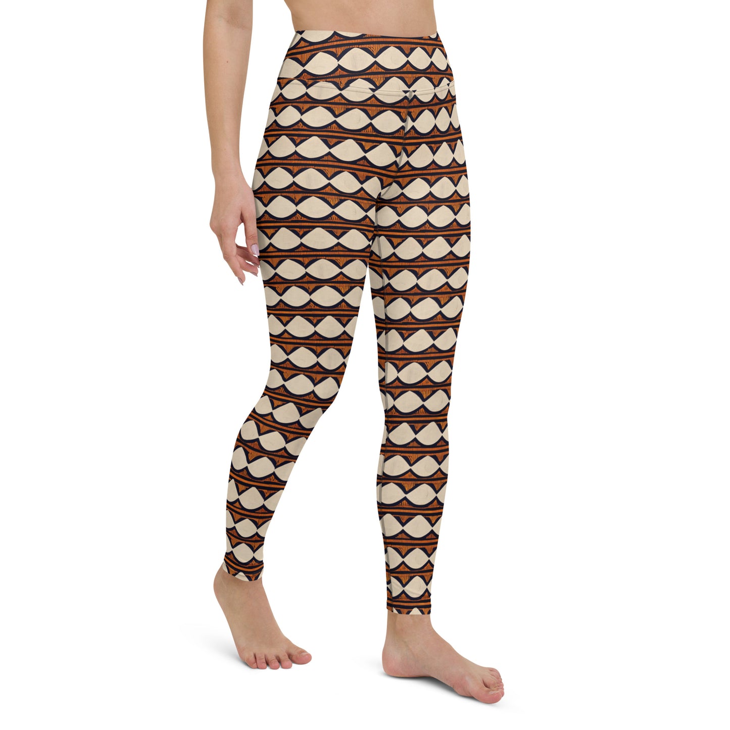 Kilimanjaro Creamsicle Yoga Leggings