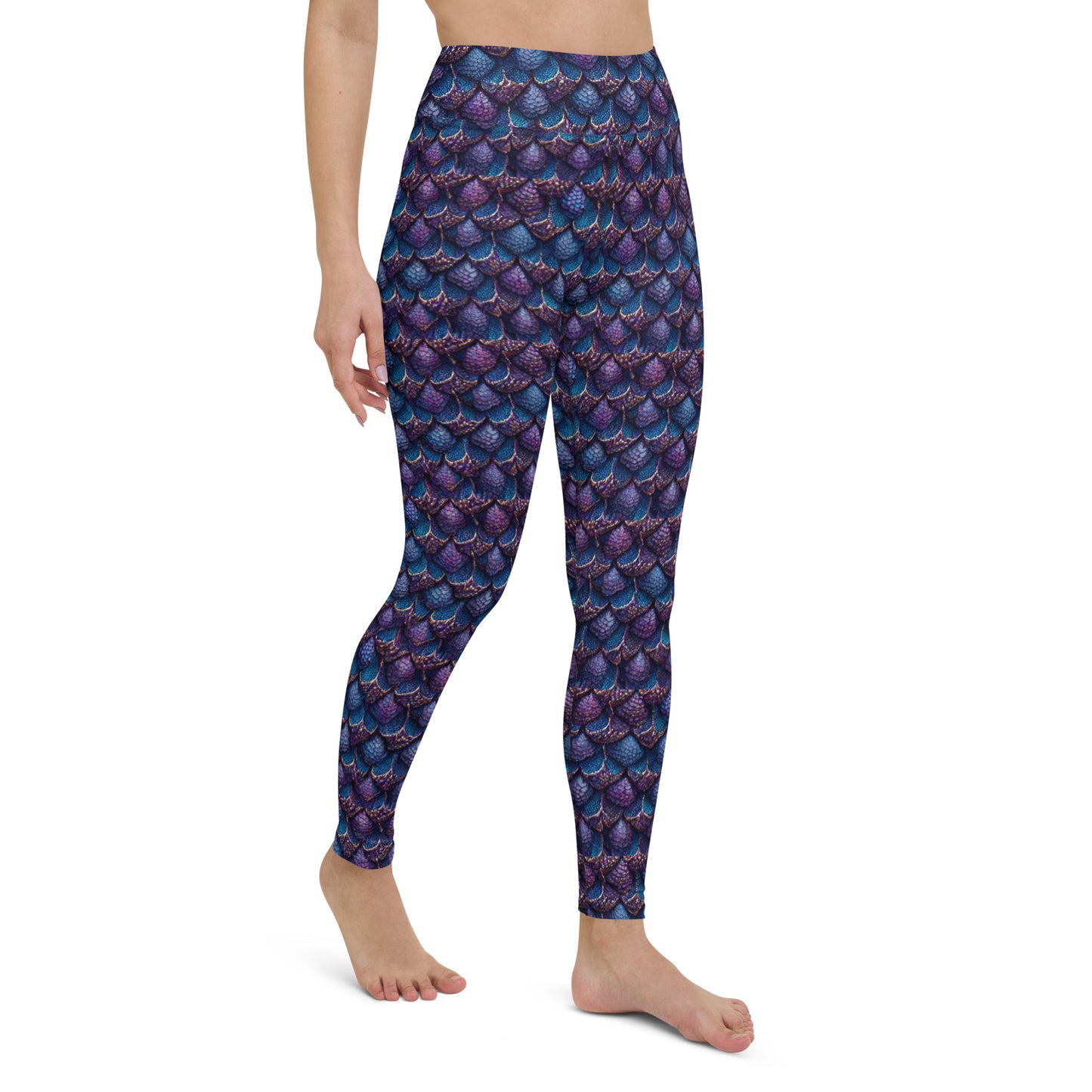 Luminosa, the Radiant Amethyst Drakon Yoga Leggings