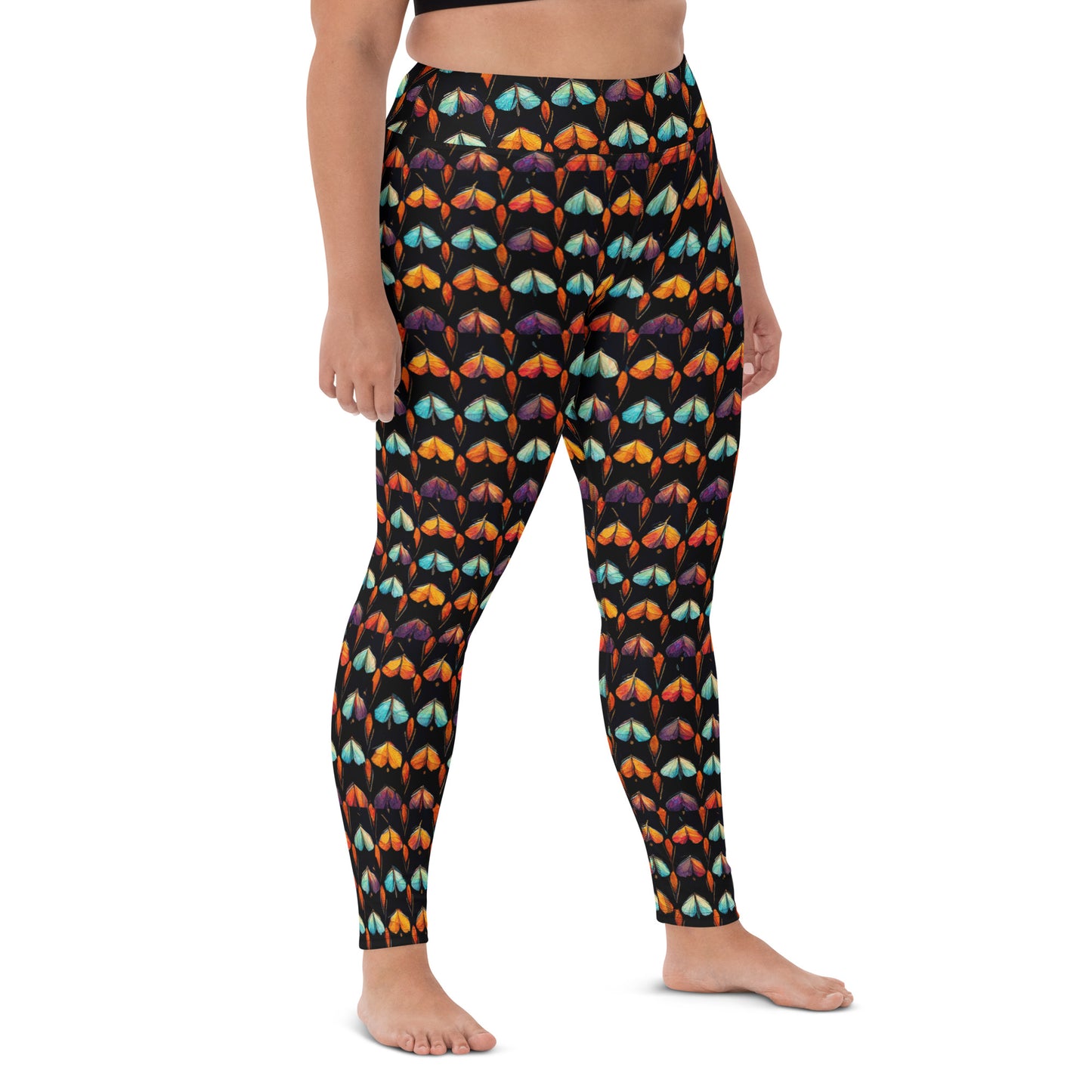 Quilted Wings Yoga Leggings