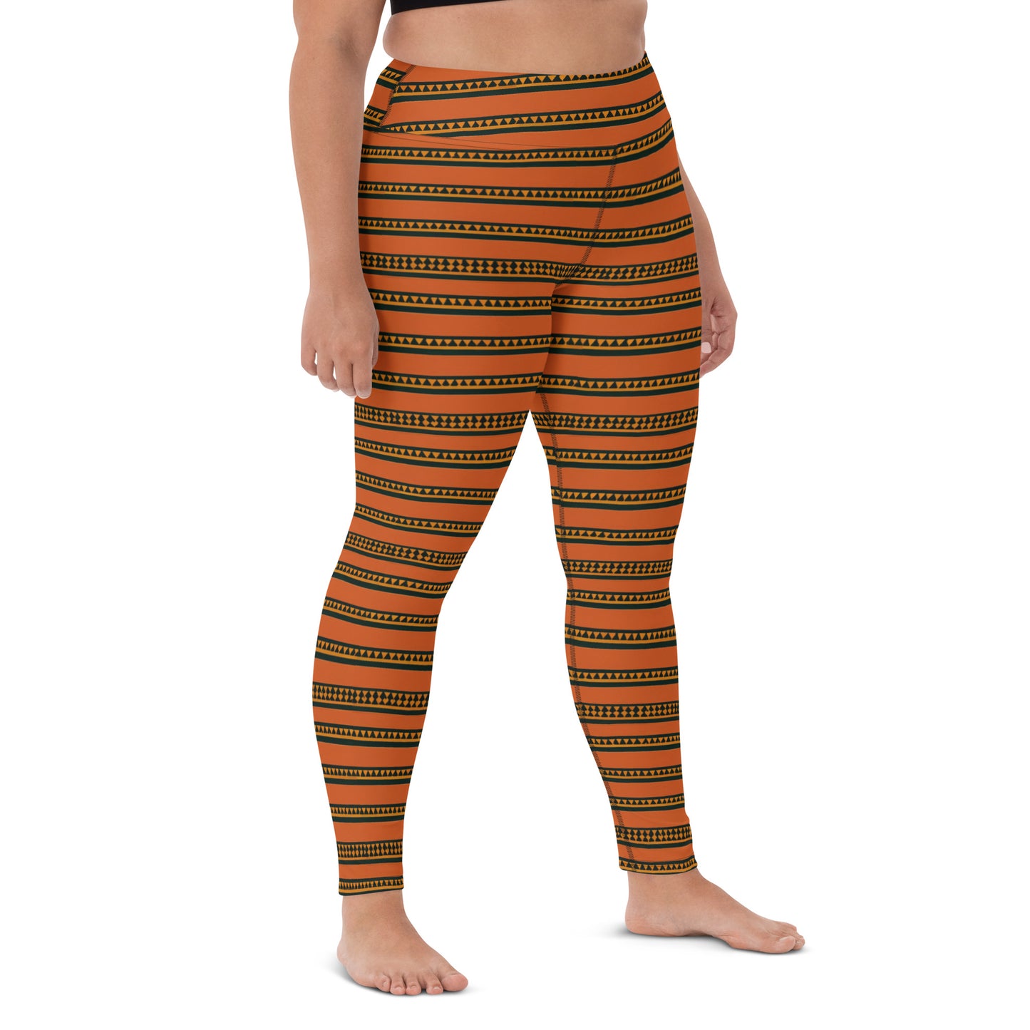 Timbuktu Tangerine Tapestry Yoga Leggings