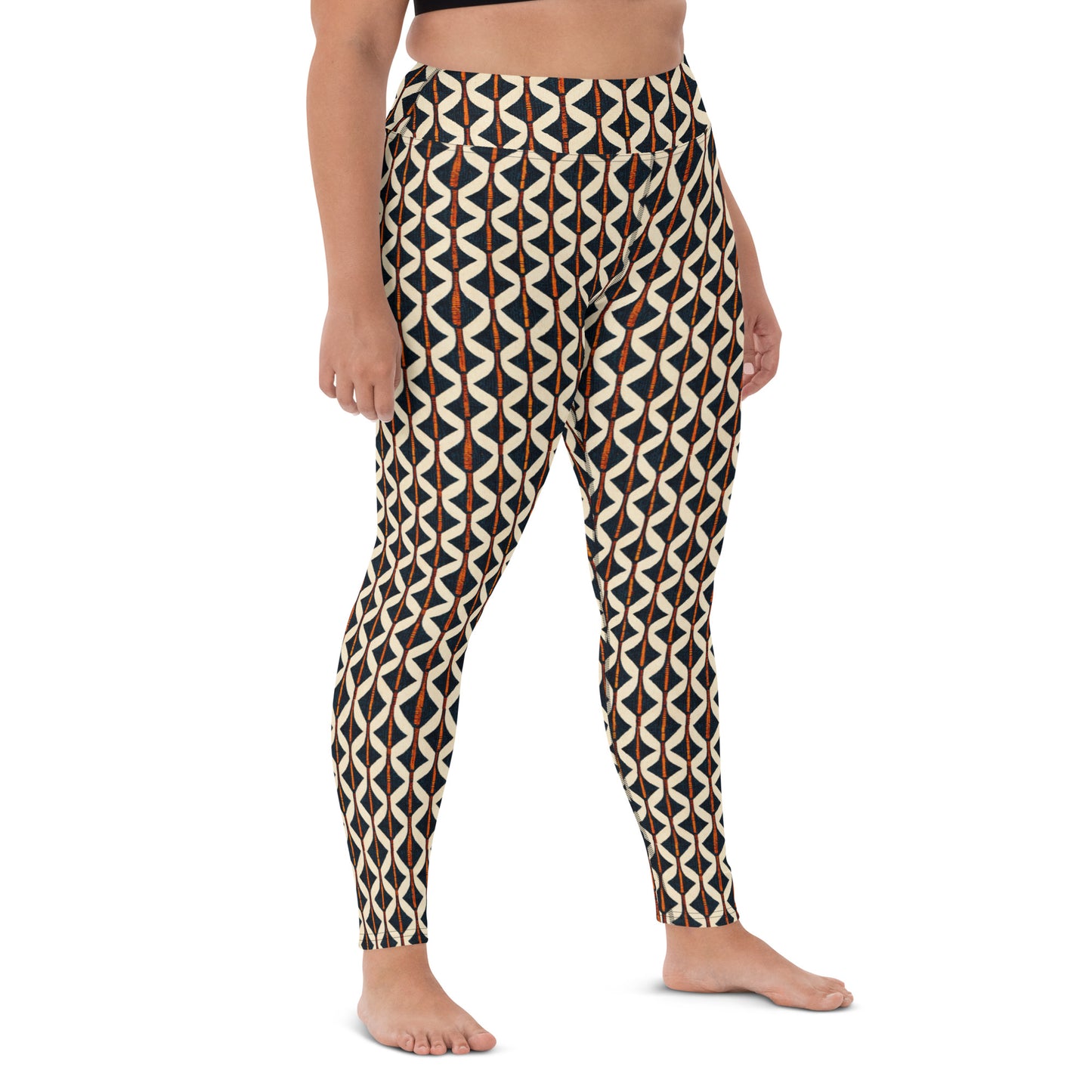 Tribal Tones In Harmony Yoga Leggings