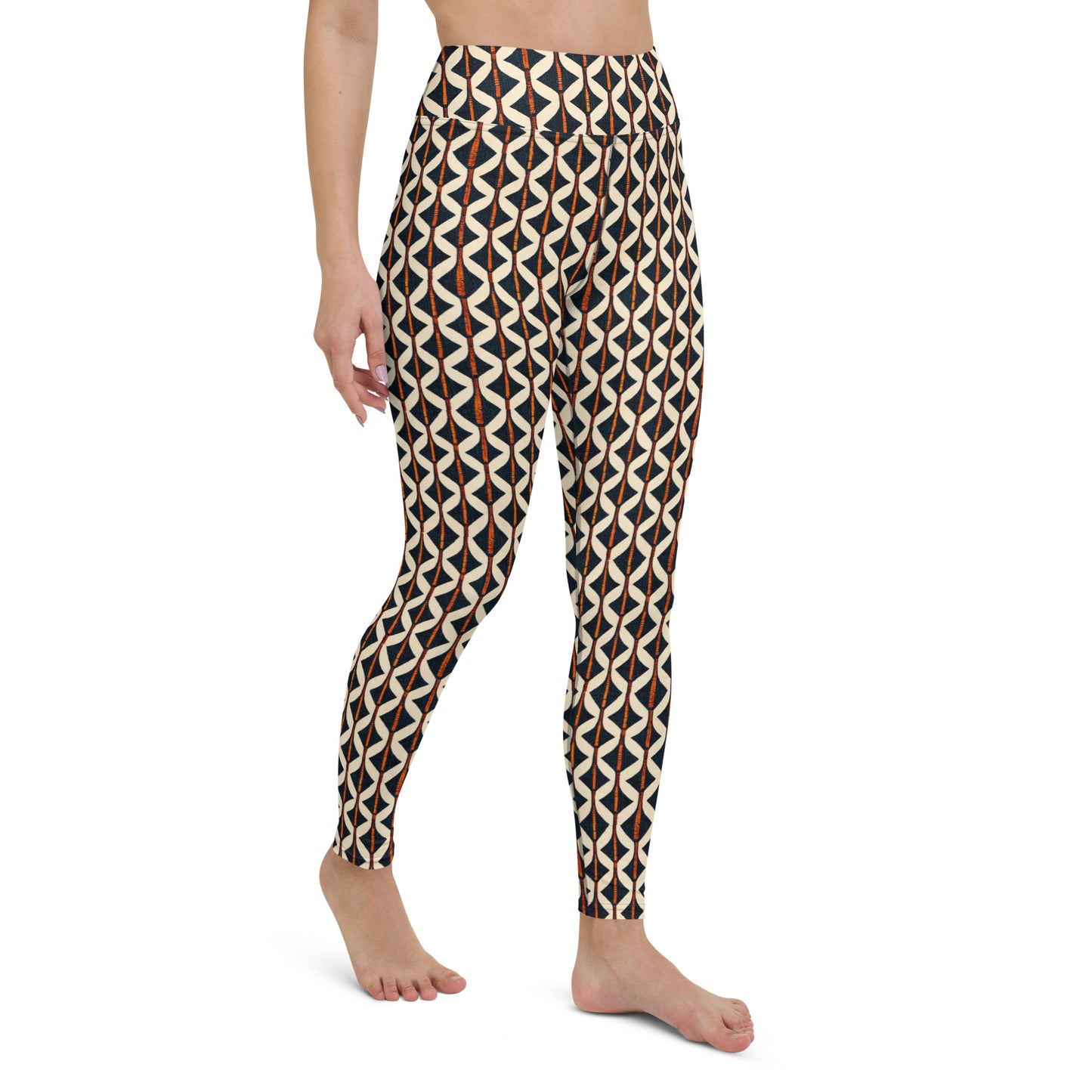 Tribal Tones In Harmony Yoga Leggings