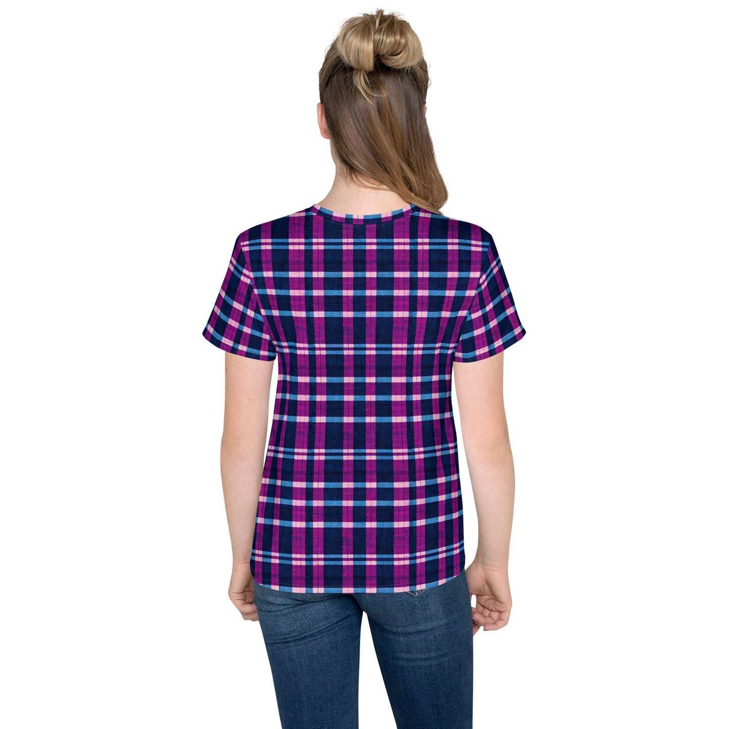 Royal Highlander Plaid Junior’s crew neck t-shirt