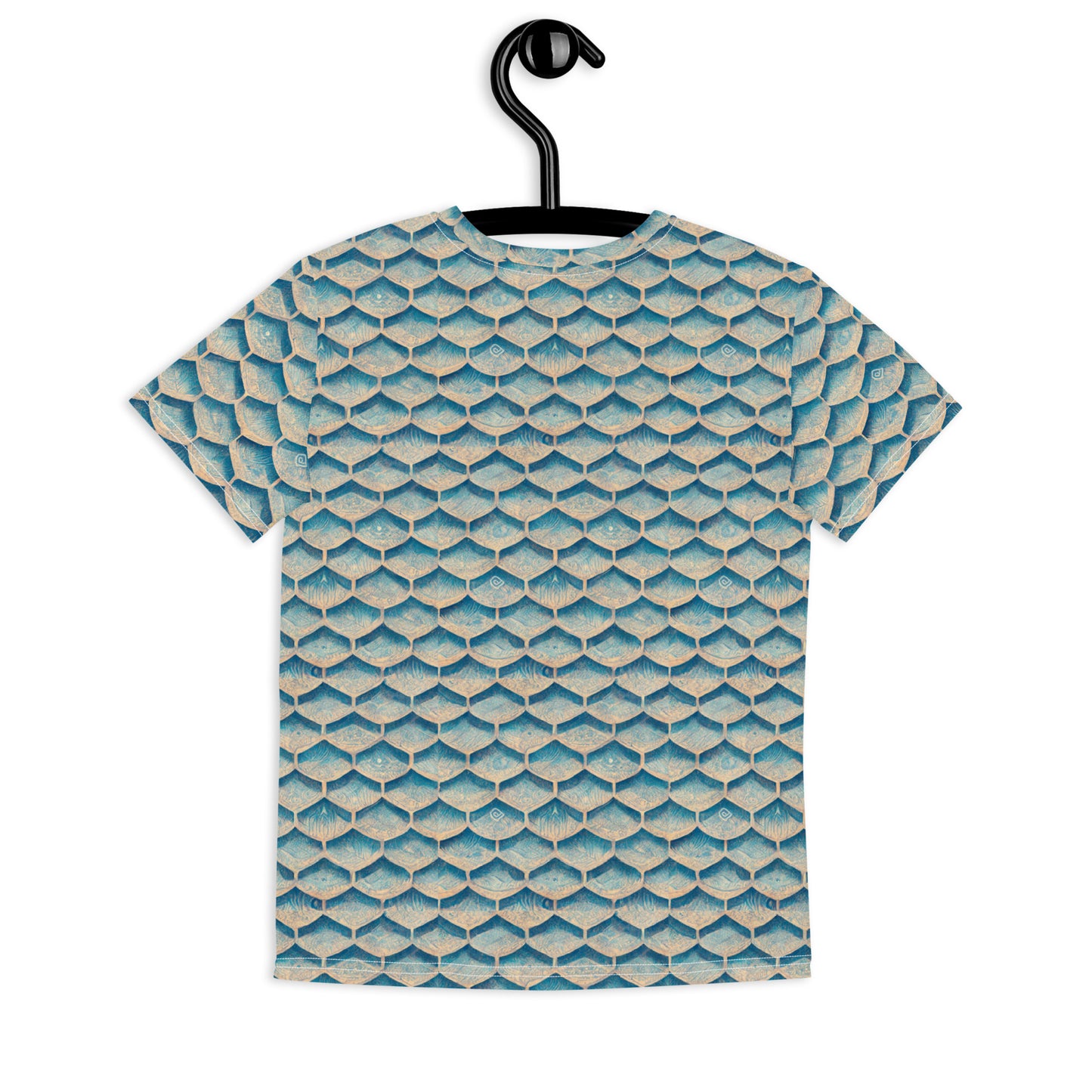 Seafoam Scales Junior Girl’s crew neck t-shirt