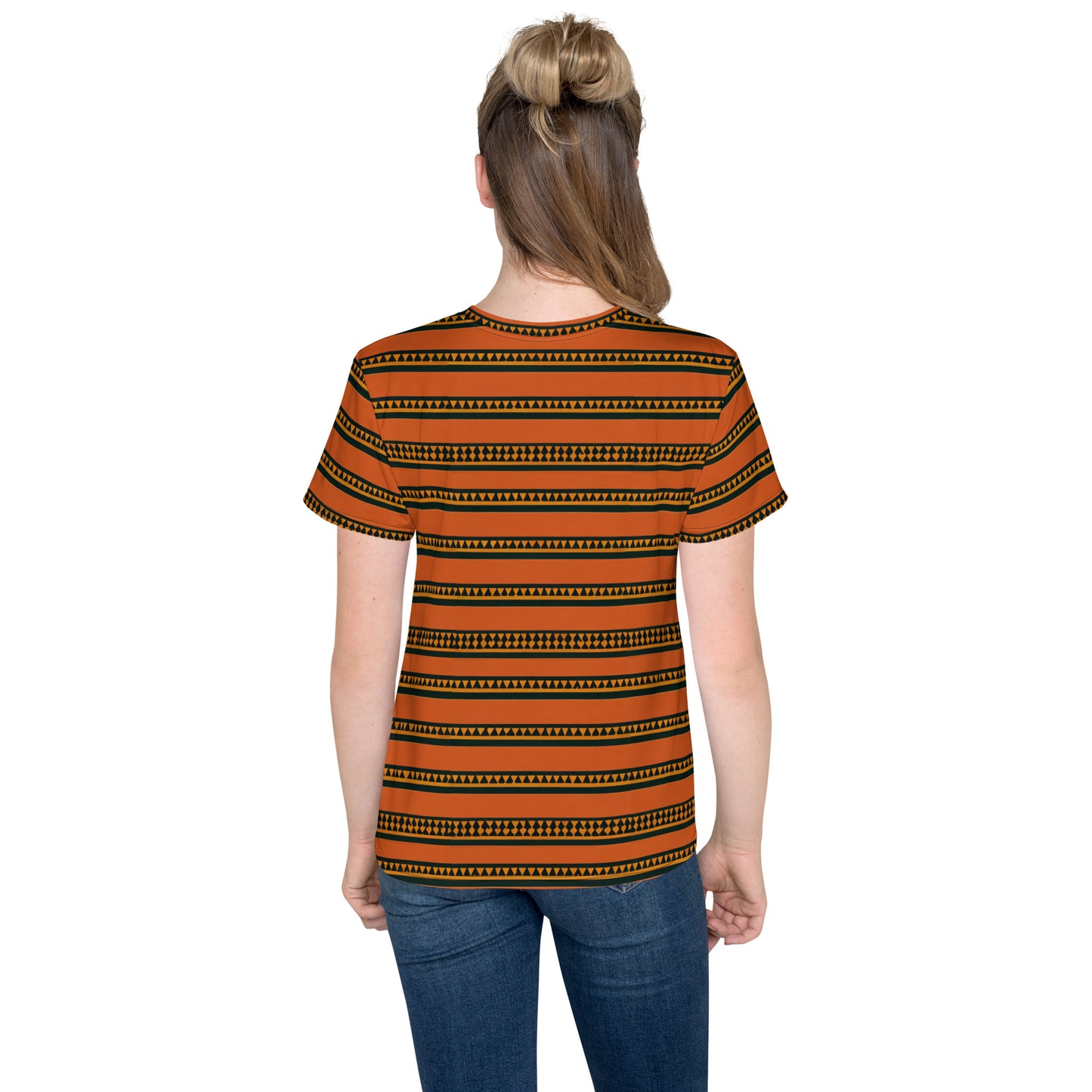 Timbuktu Tangerine Tapestry Junior Girl’s crew neck t-shirt