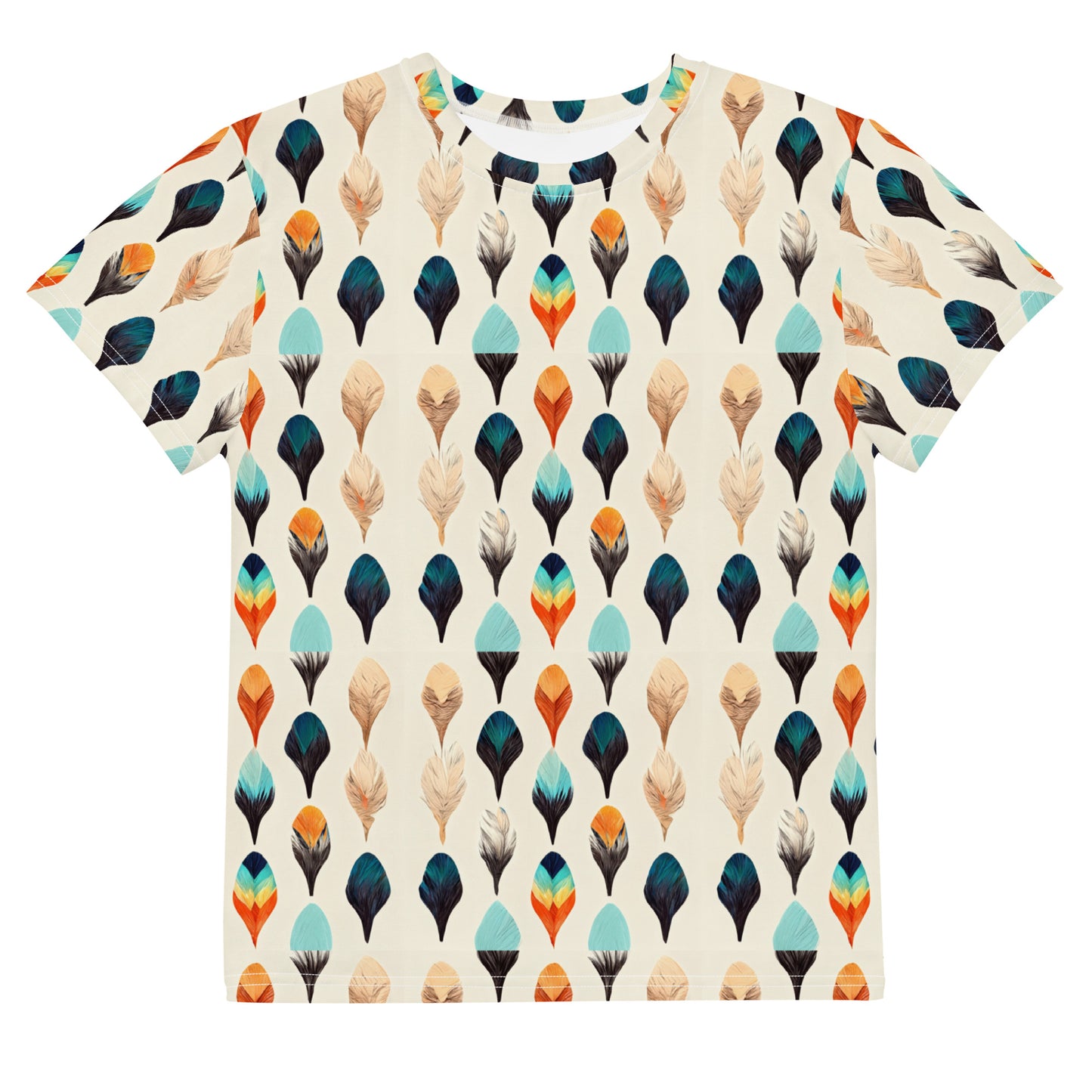 Colorful Plumes Junior Boy’s crew neck t-shirt