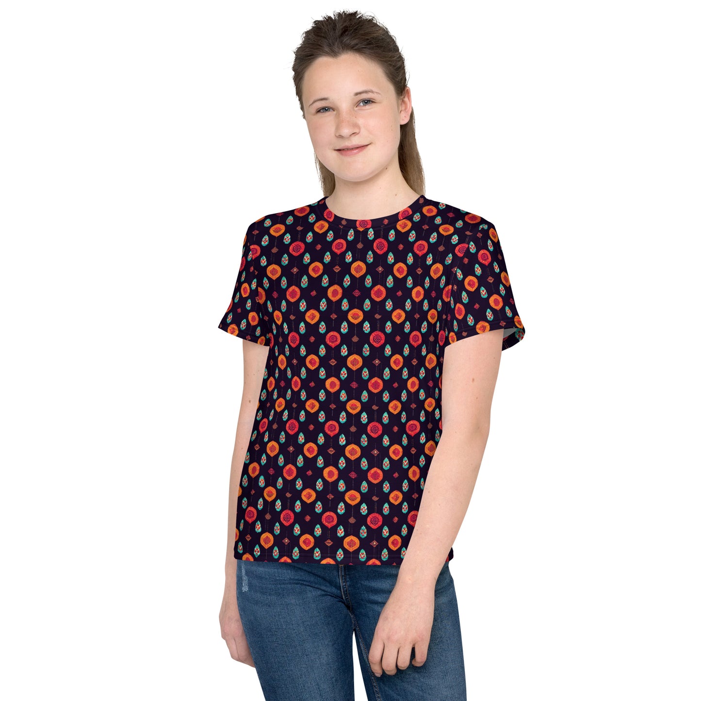 Free Spirited Flora Junior’s crew neck t-shirt