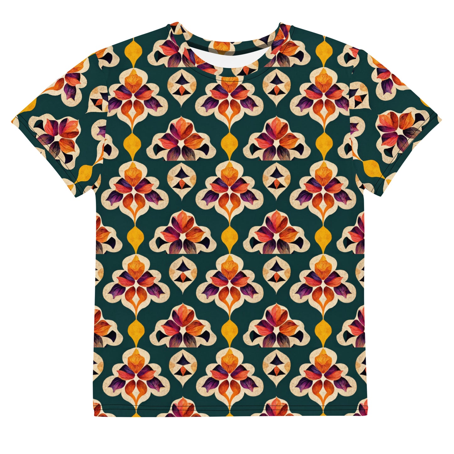 Ifrane’s Rainbow Blossoms Junior Boy’s crew neck t-shirt