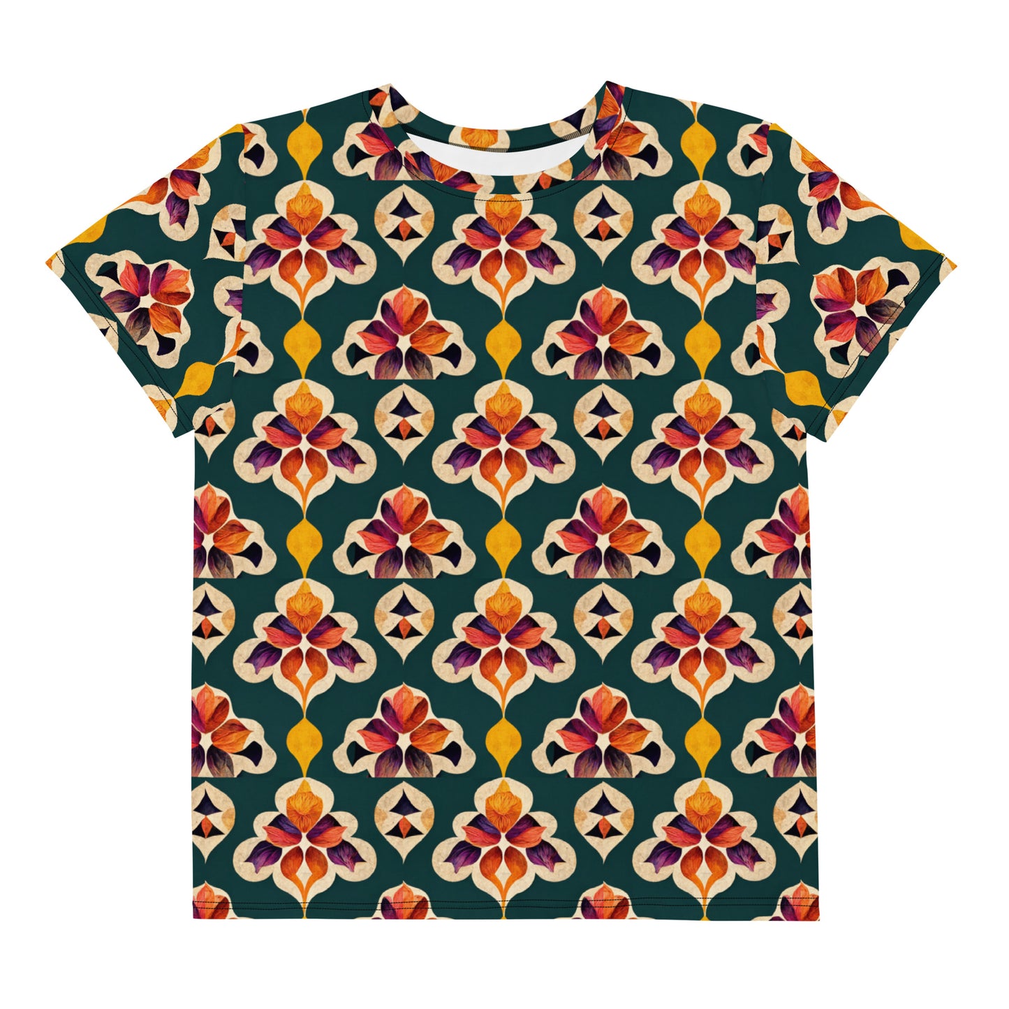 Ifrane’s Rainbow Blossoms Junior Boy’s crew neck t-shirt