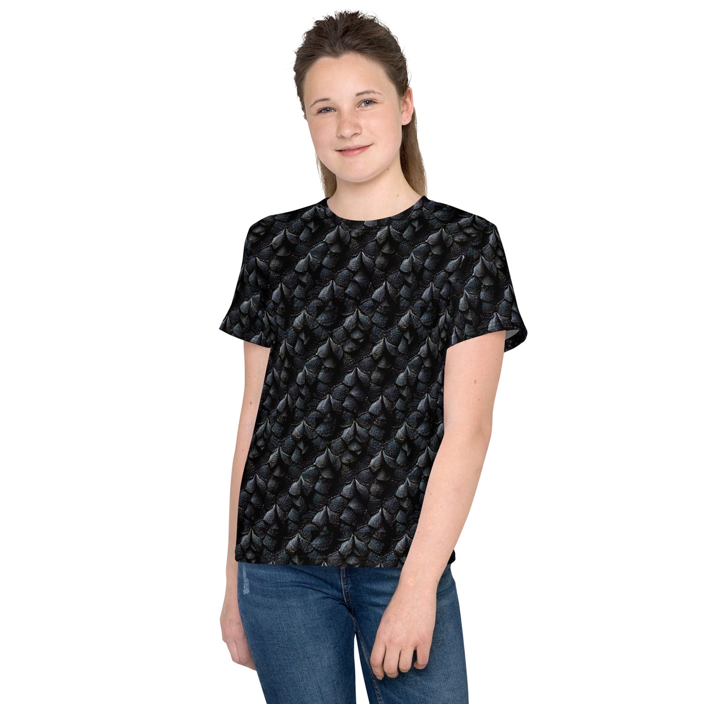 Onyxxor, the Cliff Sentinel Dragon Junior Girl’s crew neck t-shirt