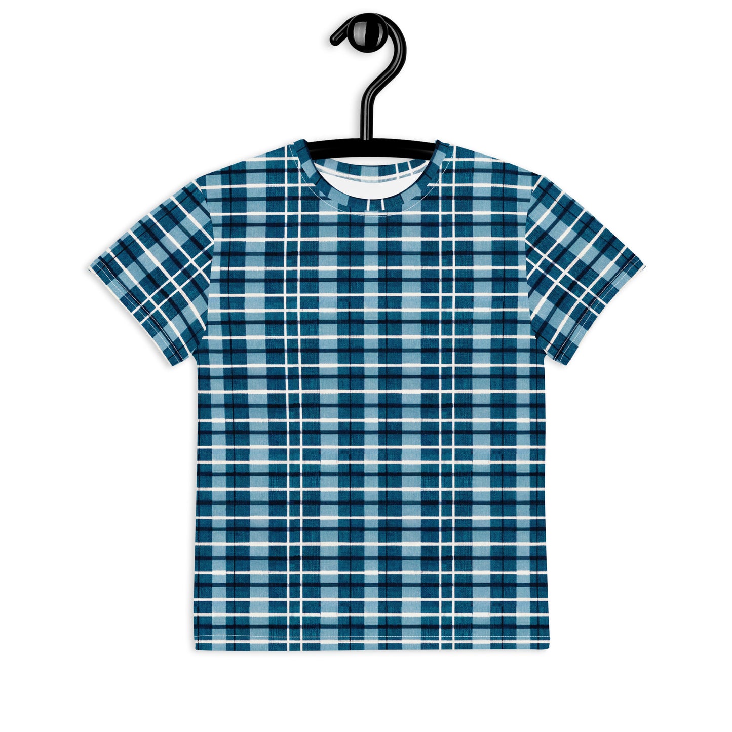 Scotsman’s Skyward Plaid Junior Girl’s crew neck t-shirt