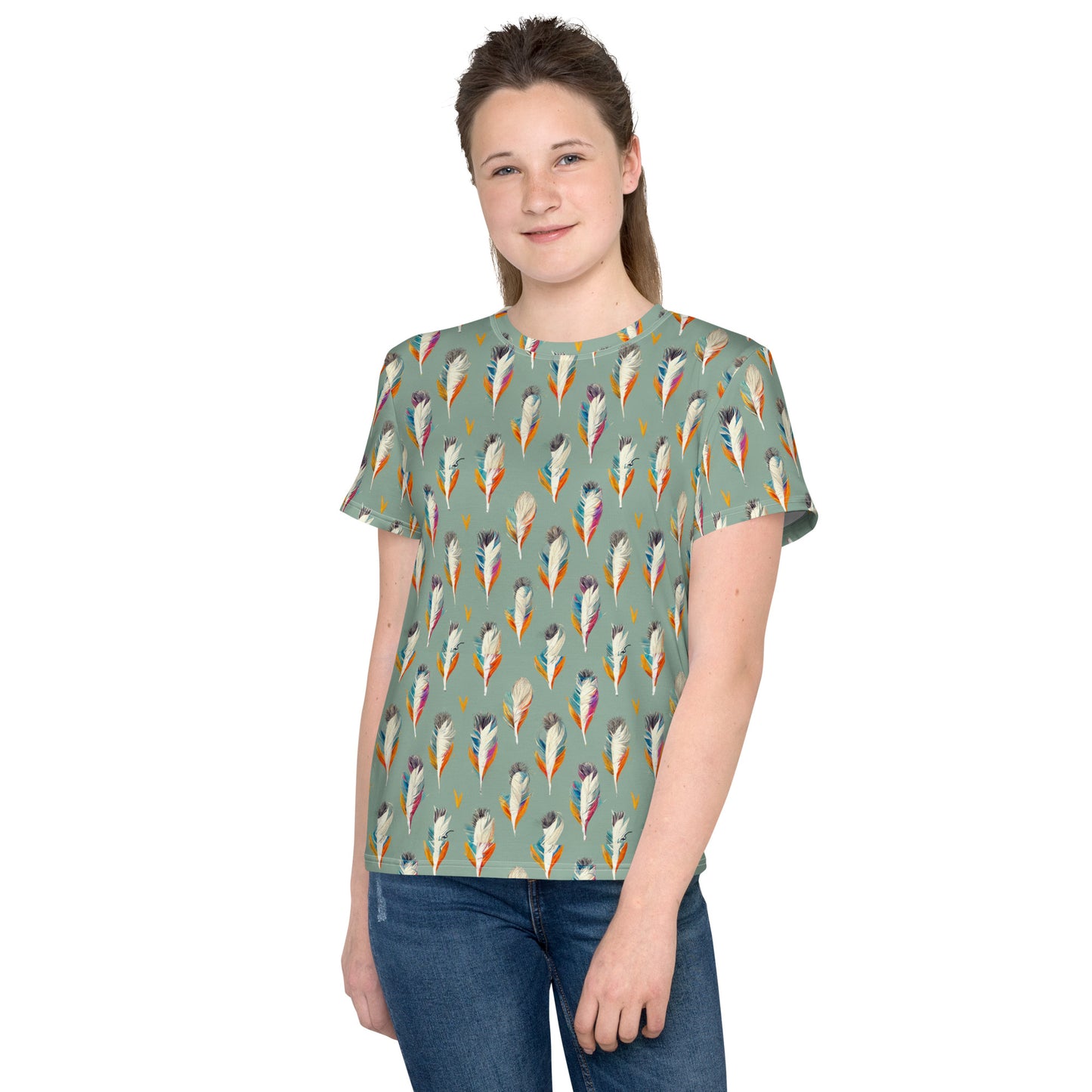 Tropical Birdsong Junior Girl’s crew neck t-shirt