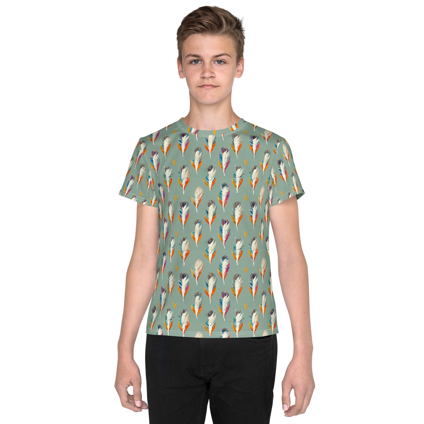 Tropical Birdsong Junior Boy’s crew neck t-shirt