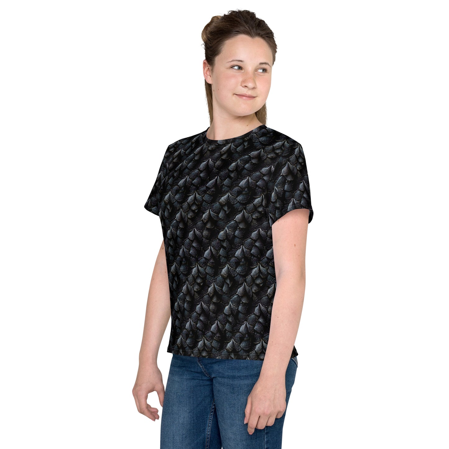 Onyxxor, the Cliff Sentinel Dragon Junior Girl’s crew neck t-shirt