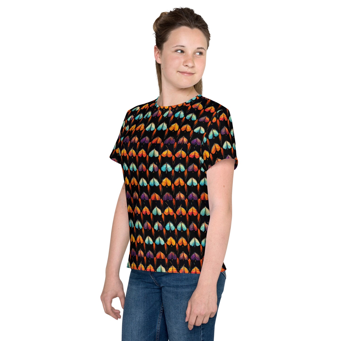 Quilted Wings Junior Girl’s crew neck t-shirt