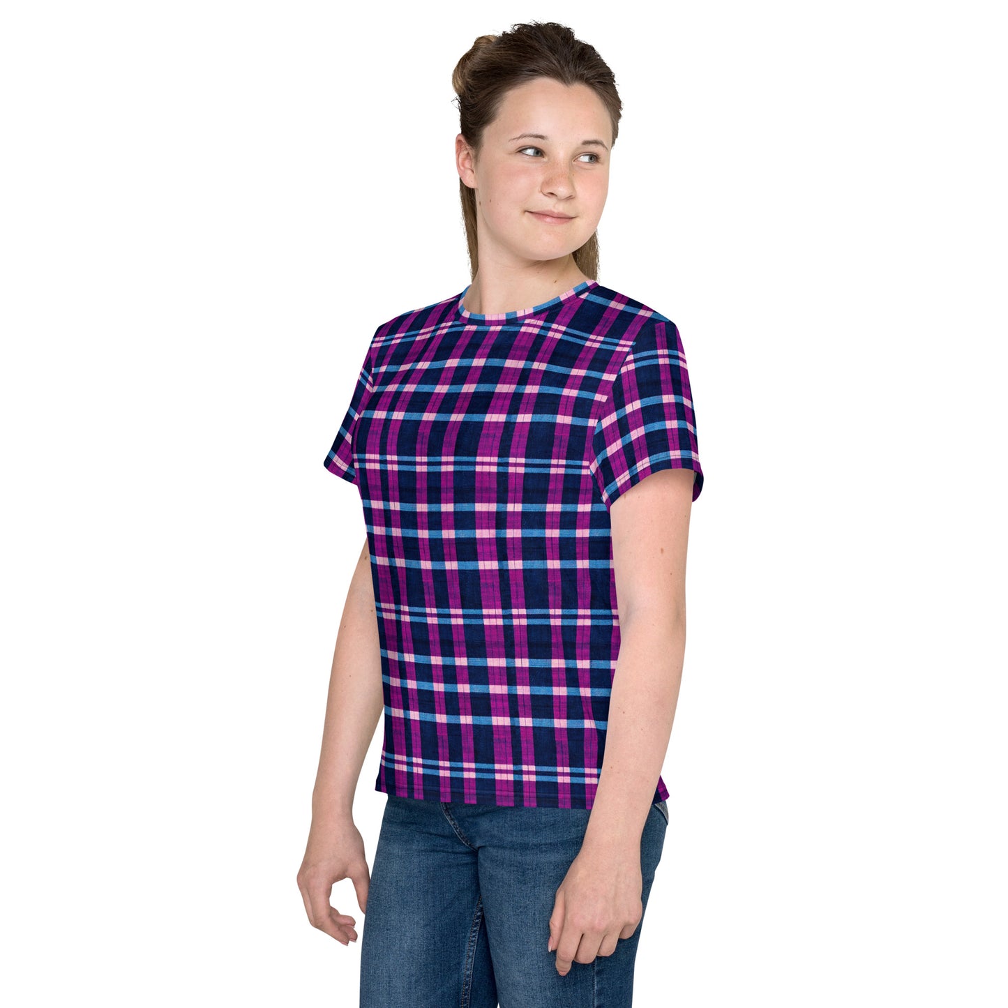 Royal Highlander Plaid Junior’s crew neck t-shirt